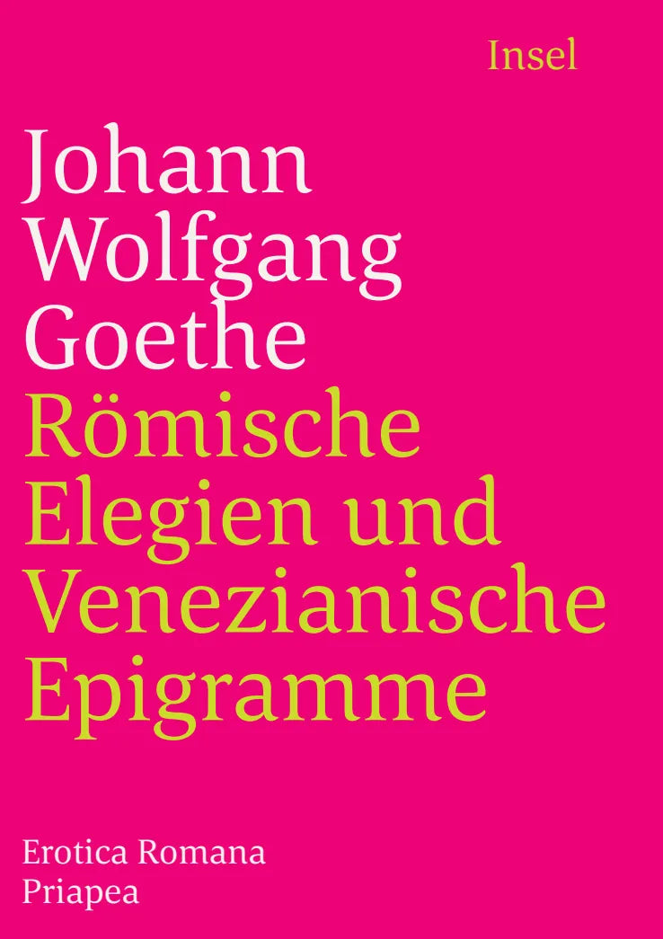 Buchcover von 'Römische Elegien und Venezianische Epigramme' - Taschenbuch von Johann Wolfgang Goethe