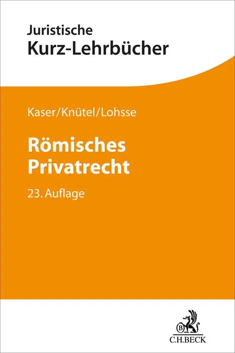 Buchcover von 'Römisches Privatrecht' - Taschenbuch von Max Kaser