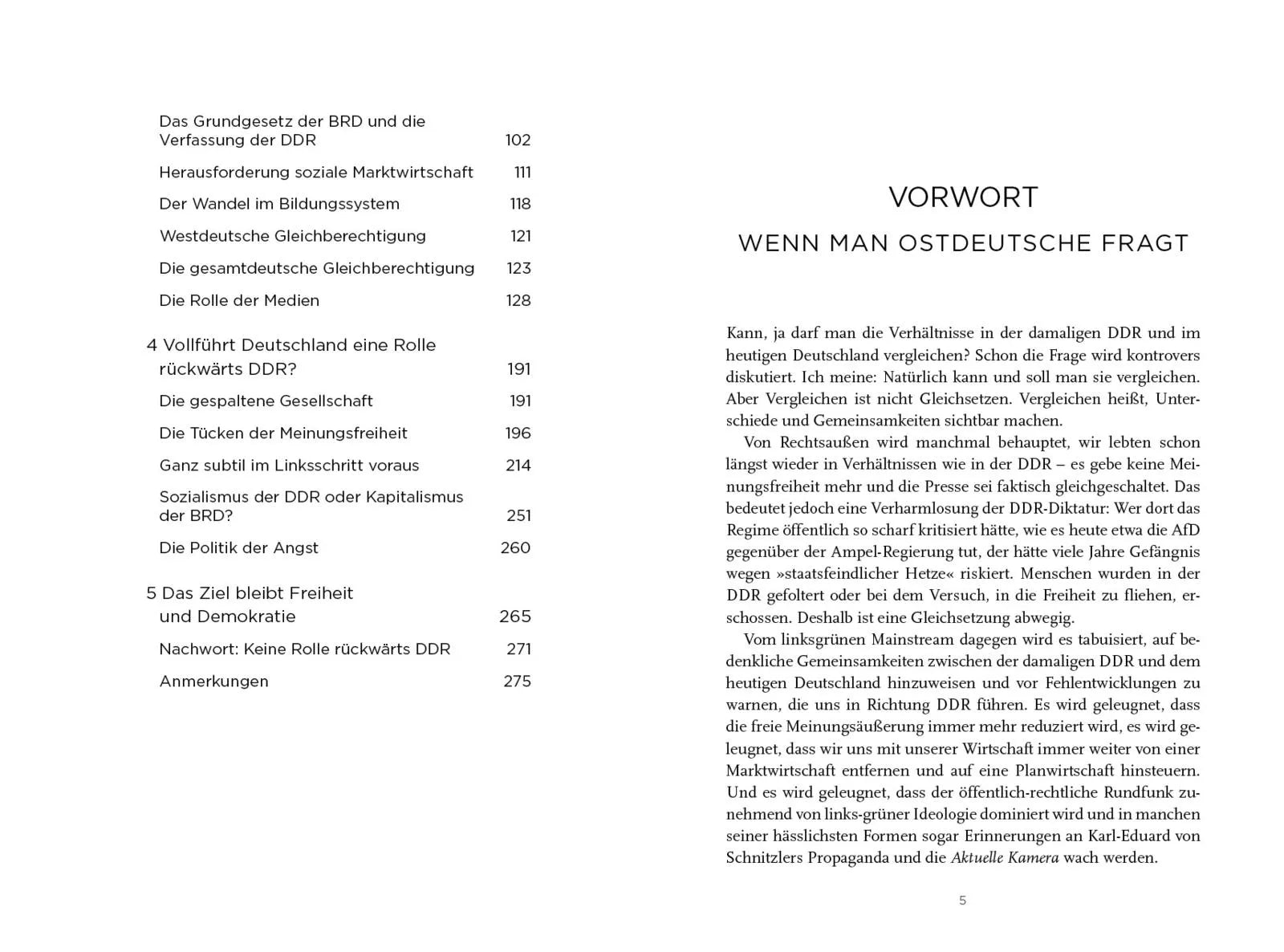 Innenansicht von 'Rolle rückwärts DDR?' - Gebundene Ausgabe