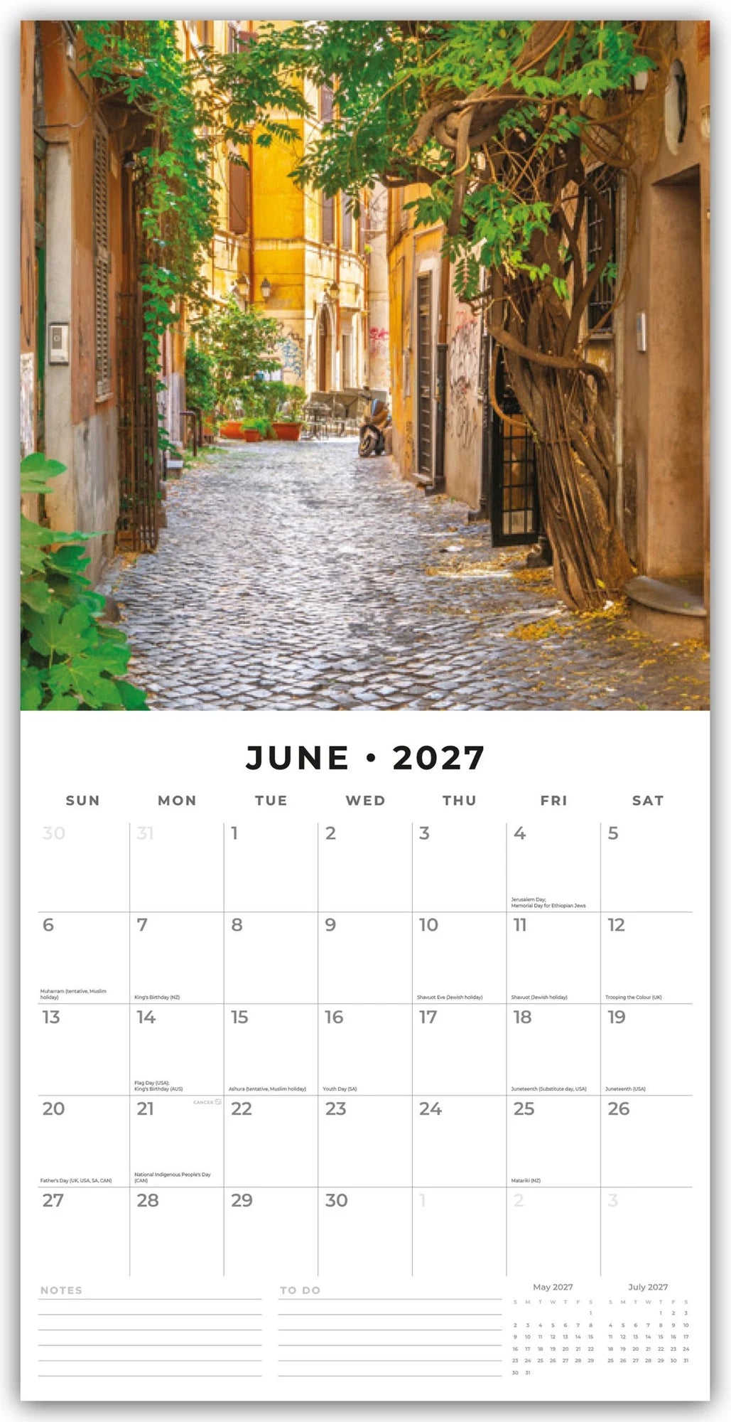 Rome – Rom 2027 – 16-Monatskalender – Ansicht