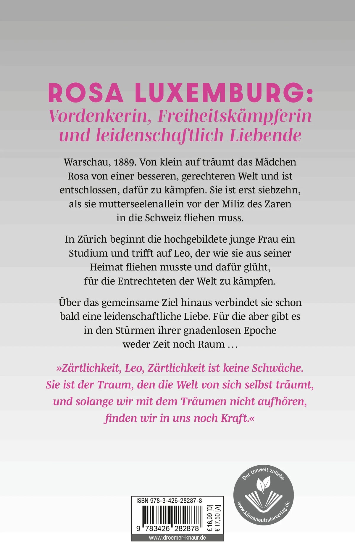 Rückseite: Rosa und Leo (Paperback)