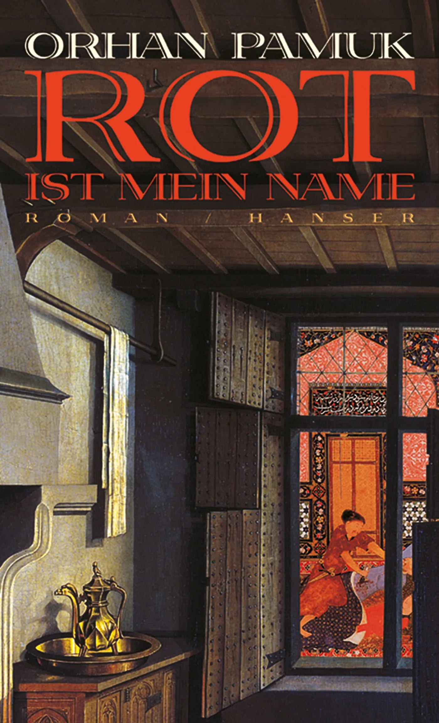 Buchcover von 'Rot ist mein Name' - Gebundene Ausgabe von Orhan Pamuk