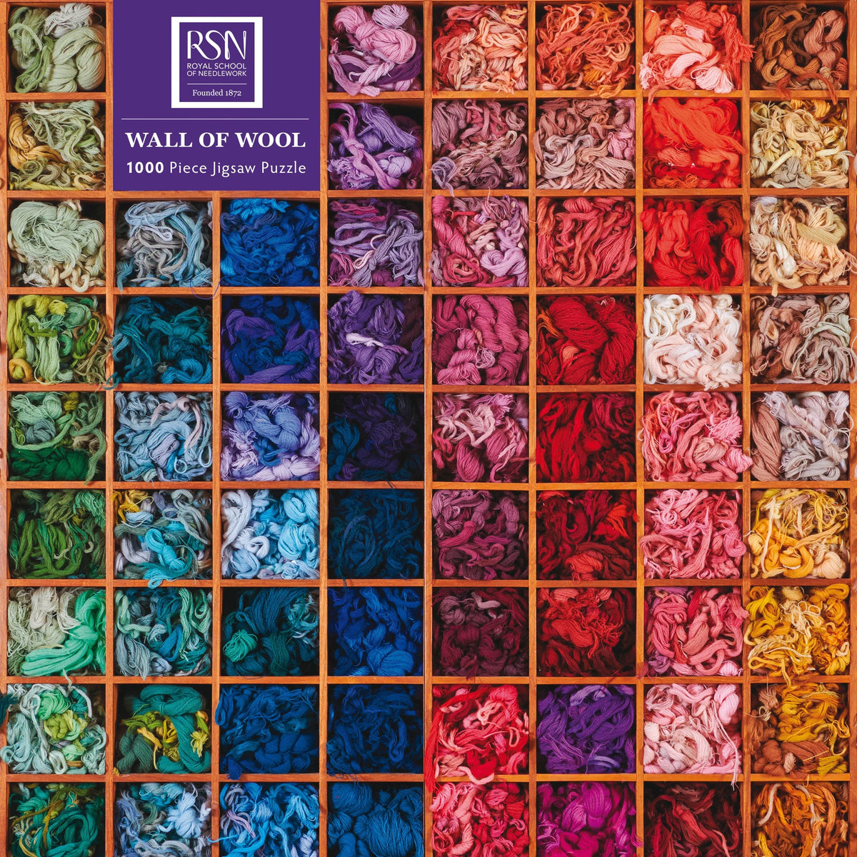 Puzzle: Puzzle - Royal School of Needlework, Wand mit Wolle