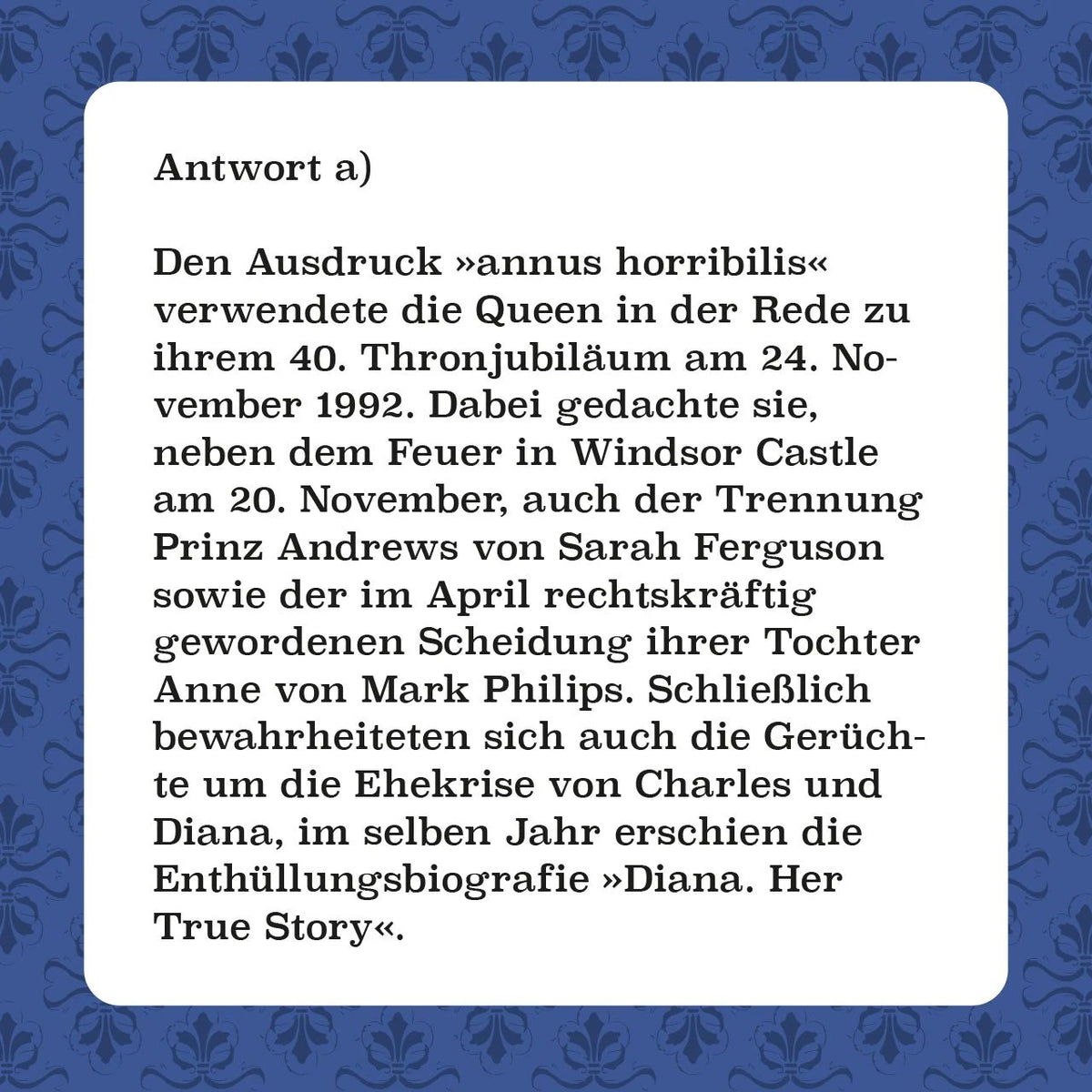 Royals-Quiz – Ansicht