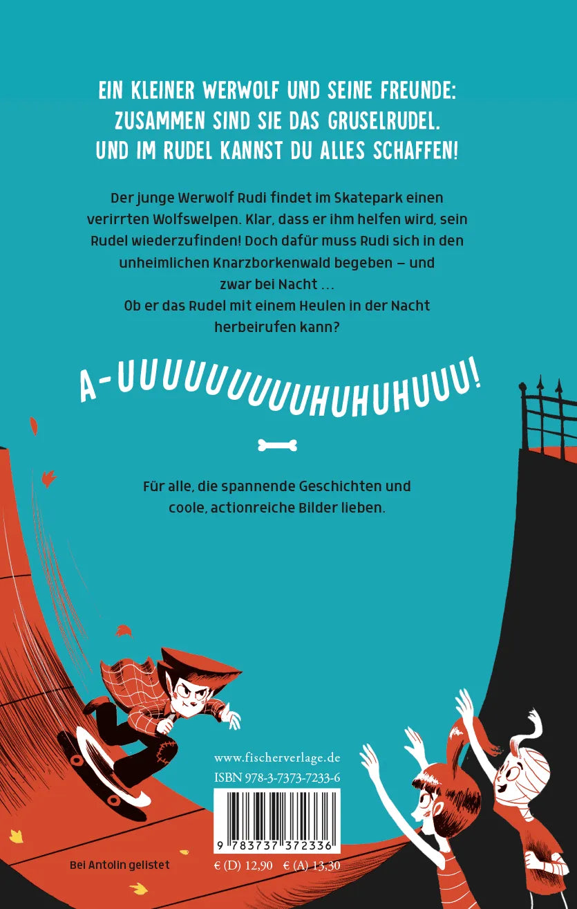Rückseite: Rudi und das Gruselrudel − Rettung für den Wolf (Hardcover)