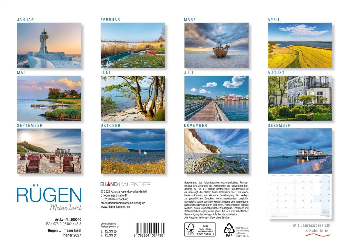Rügen …meine Insel Kalender 2027 – Ansicht