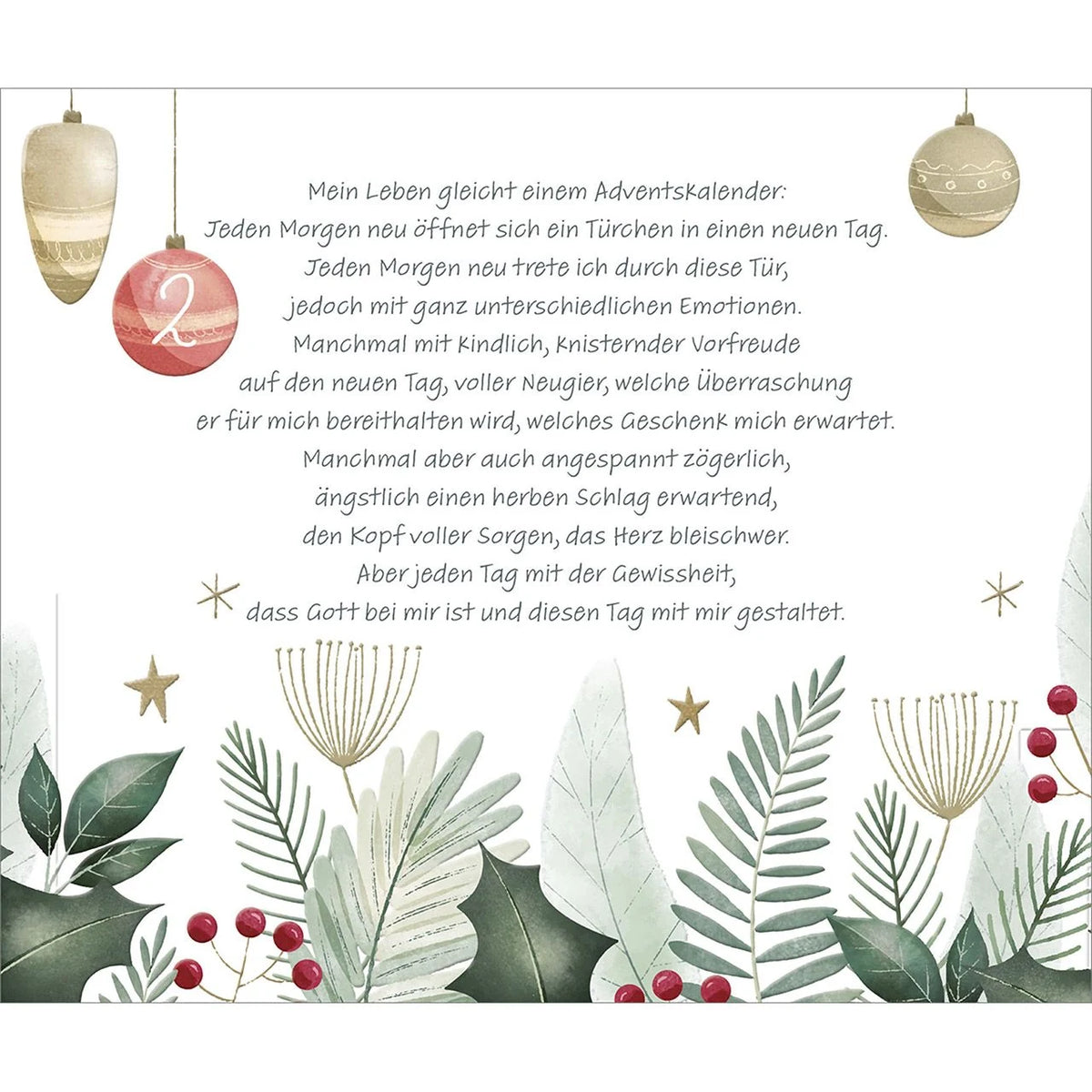 Ruhige Augenblicke im Advent – Ansicht