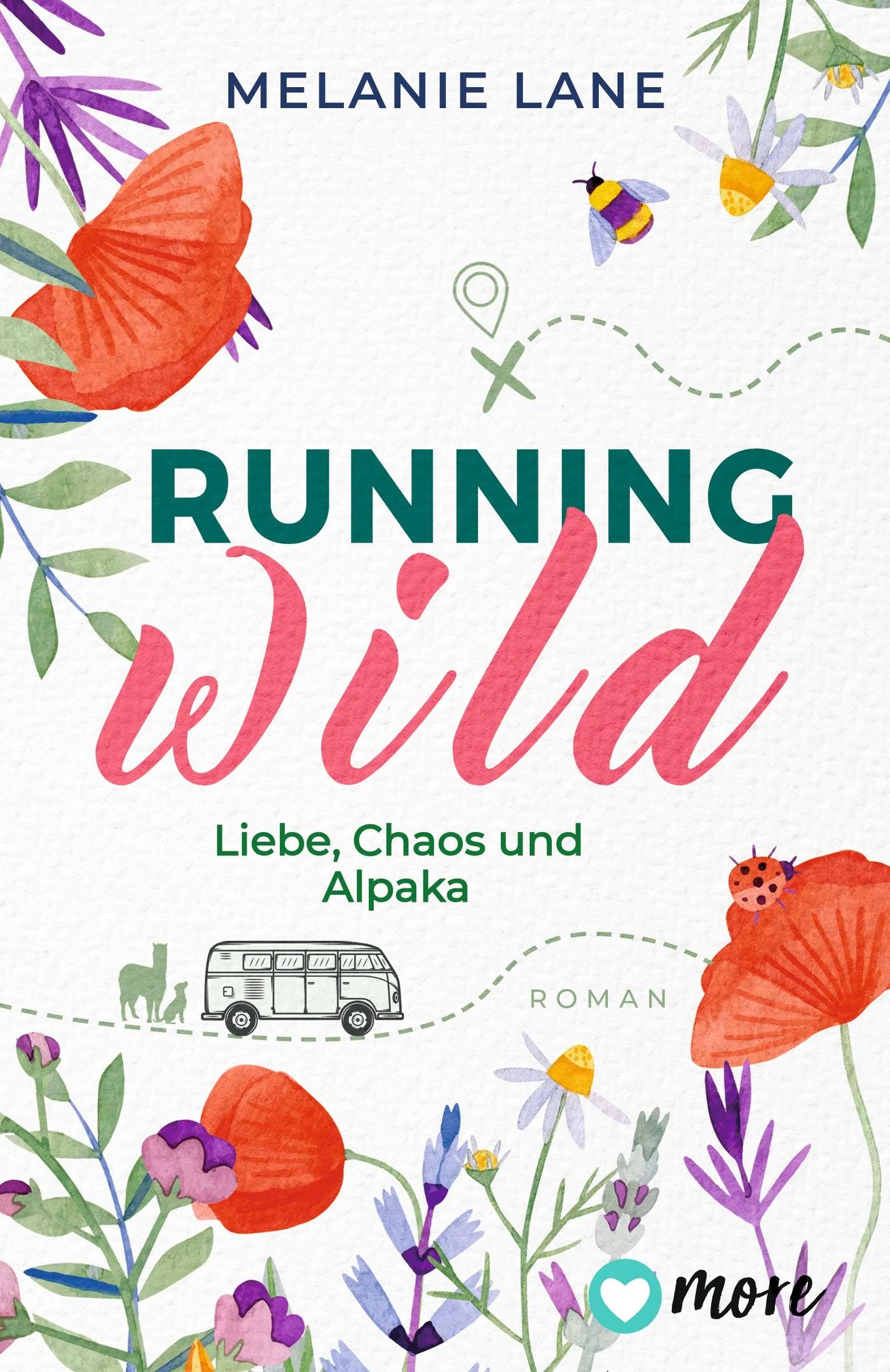 Buchcover von 'Running Wild – Liebe, Chaos und Alpaka' - Taschenbuch von Melanie Lane