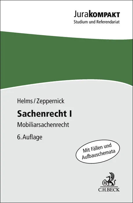 Cover: Sachenrecht I (Taschenbuch) von Tobias Helms