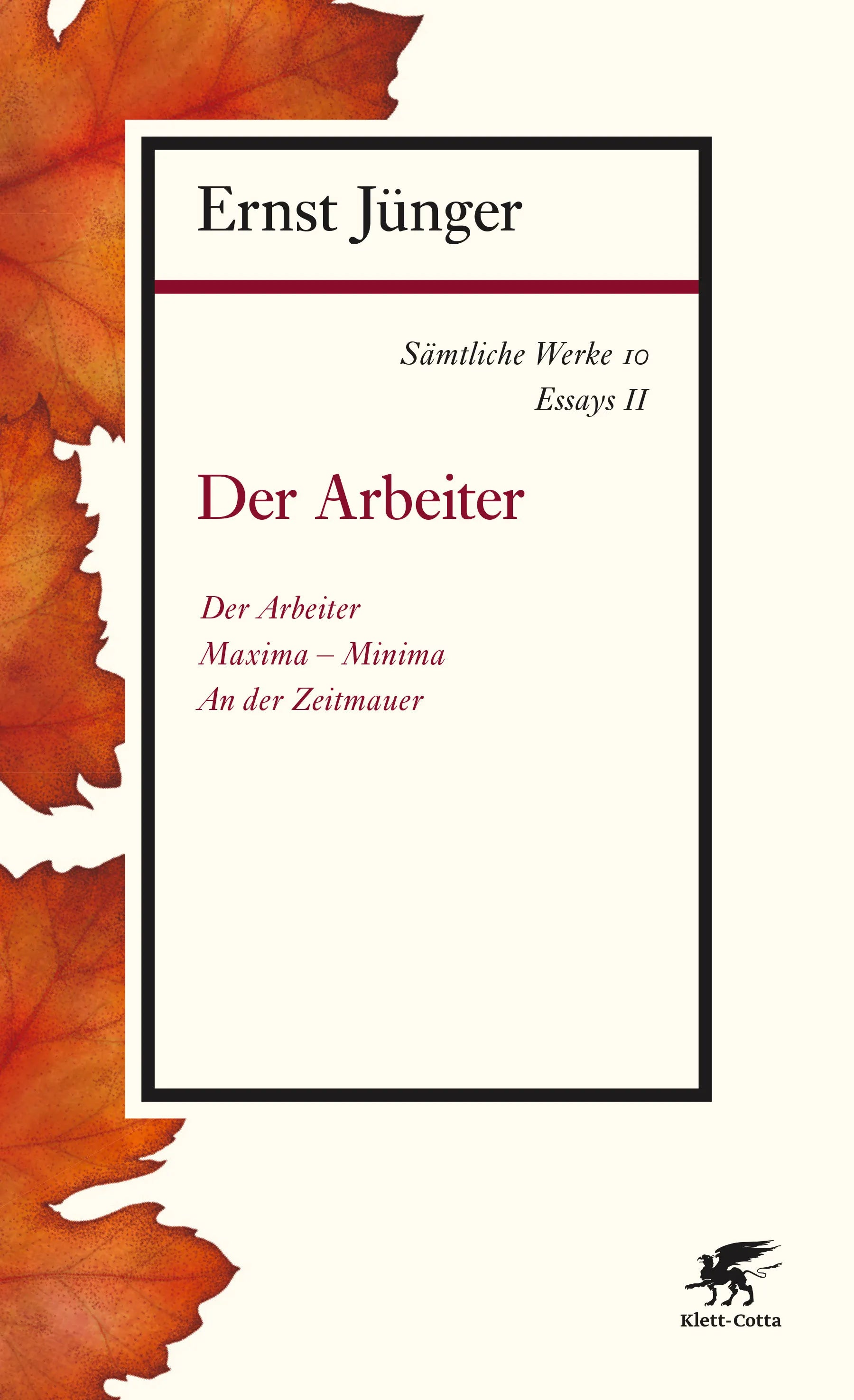 Buchcover von 'Sämtliche Werke - Band 10' - Paperback von Ernst Jünger