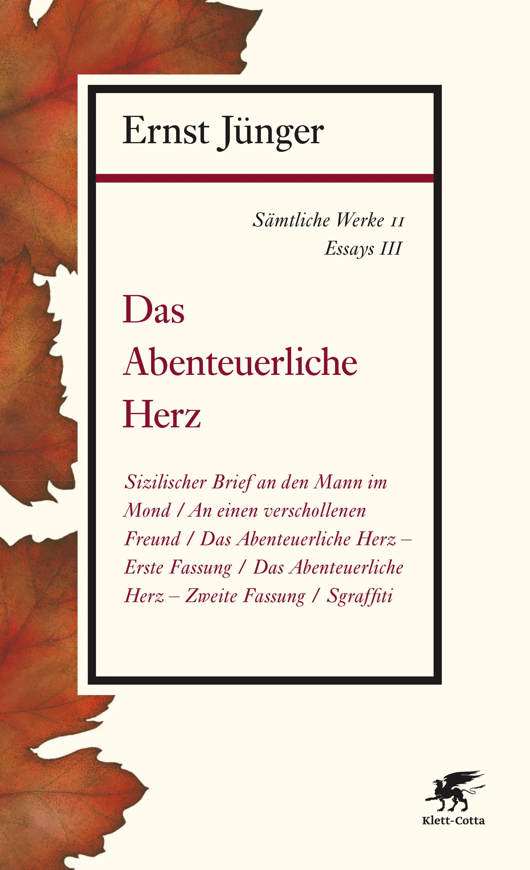 Buchcover von 'Sämtliche Werke - Band 11' - Paperback von Ernst Jünger