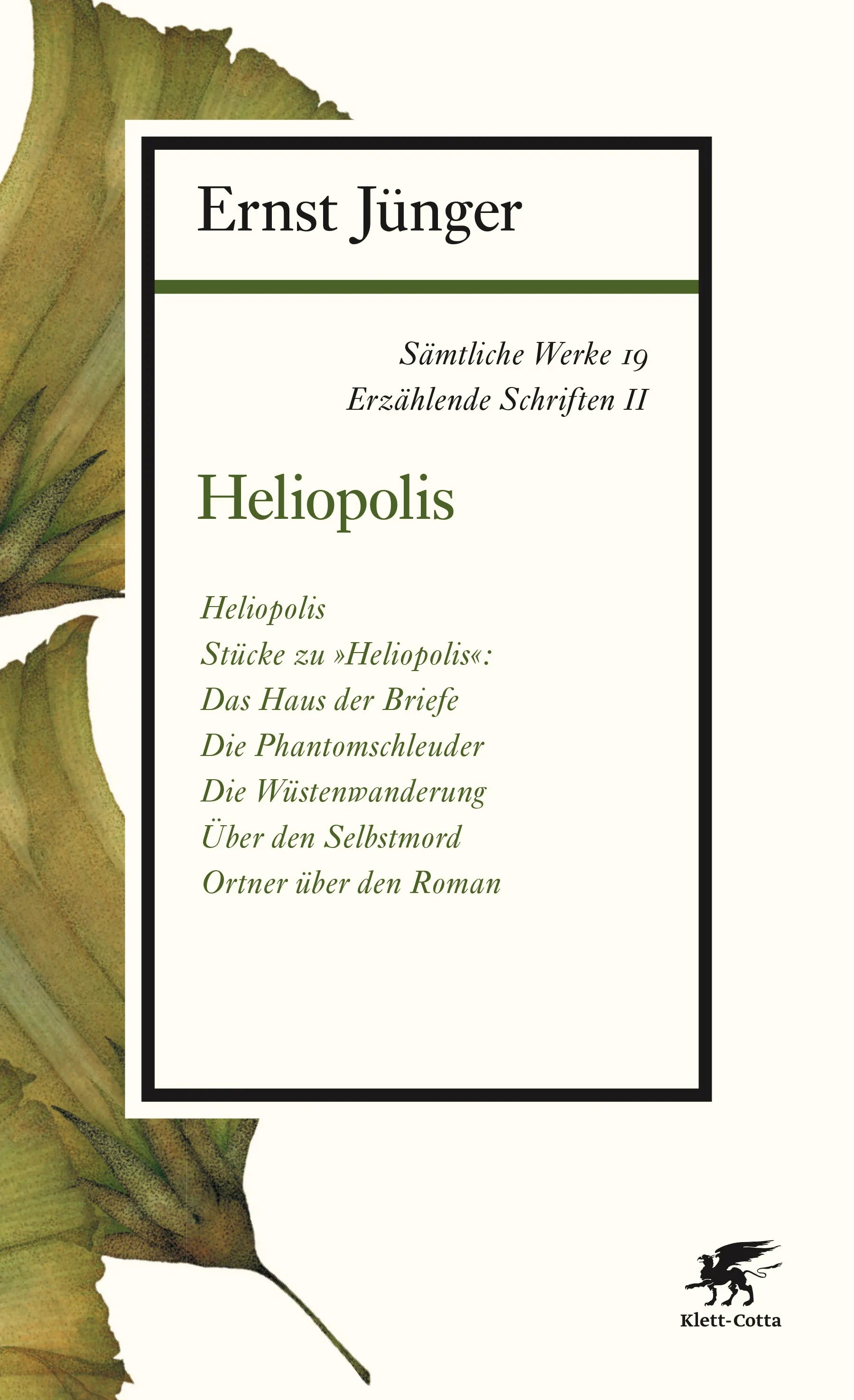 Buchcover von 'Sämtliche Werke - Band 19' - Paperback von Ernst Jünger