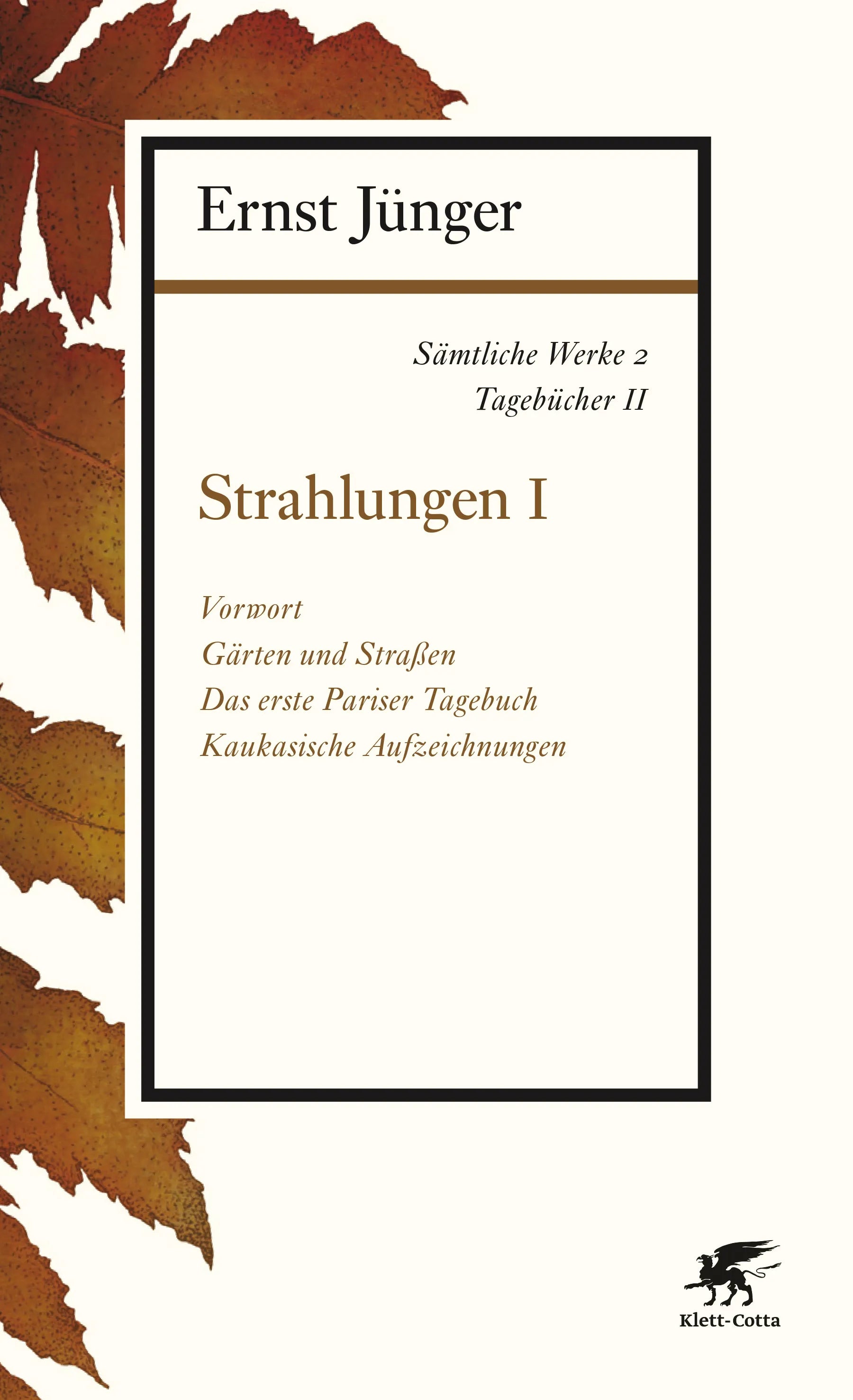 Buchcover von 'Sämtliche Werke - Band 2' - Paperback von Ernst Jünger
