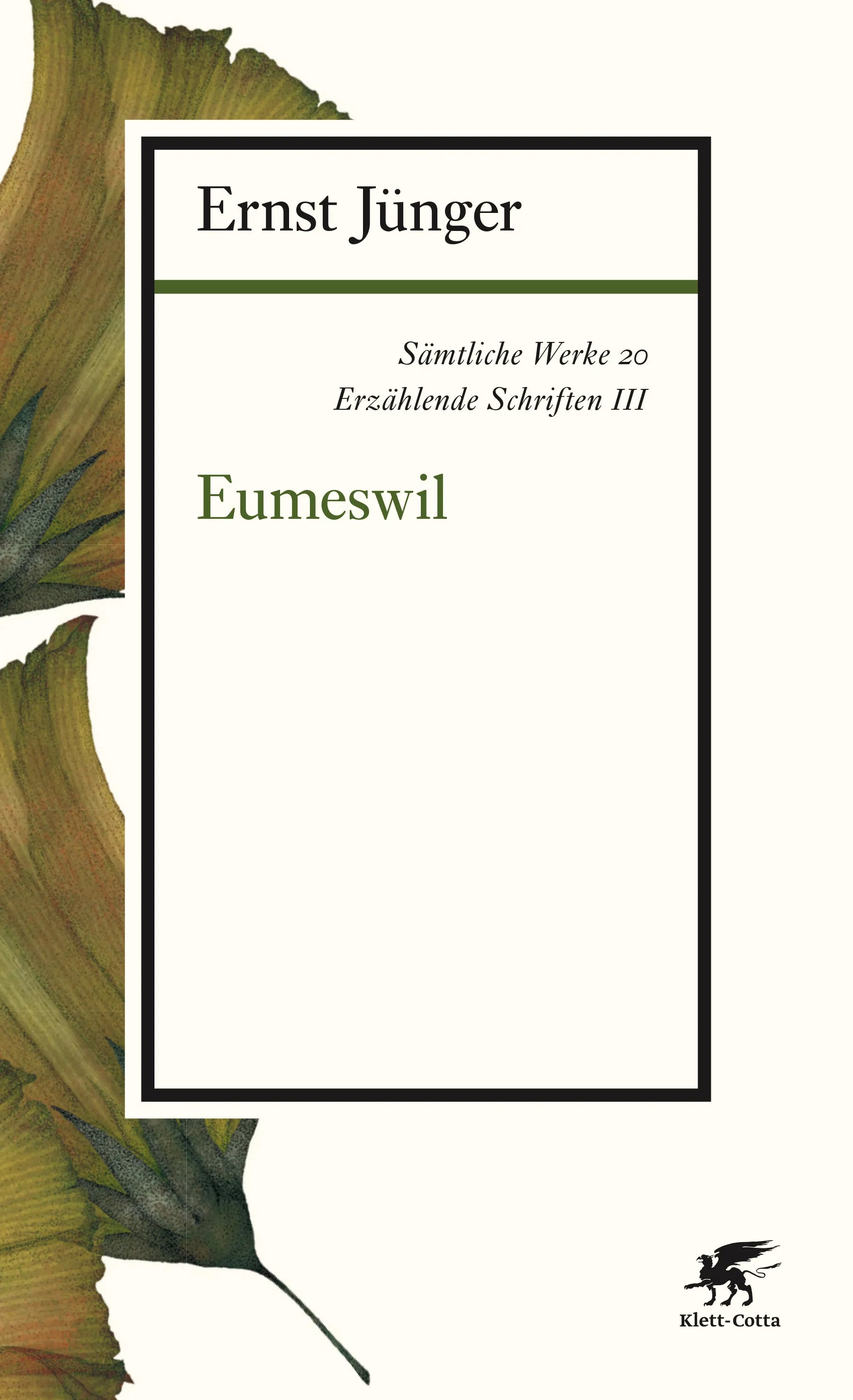 Buchcover von 'Sämtliche Werke - Band 20' - Paperback von Ernst Jünger