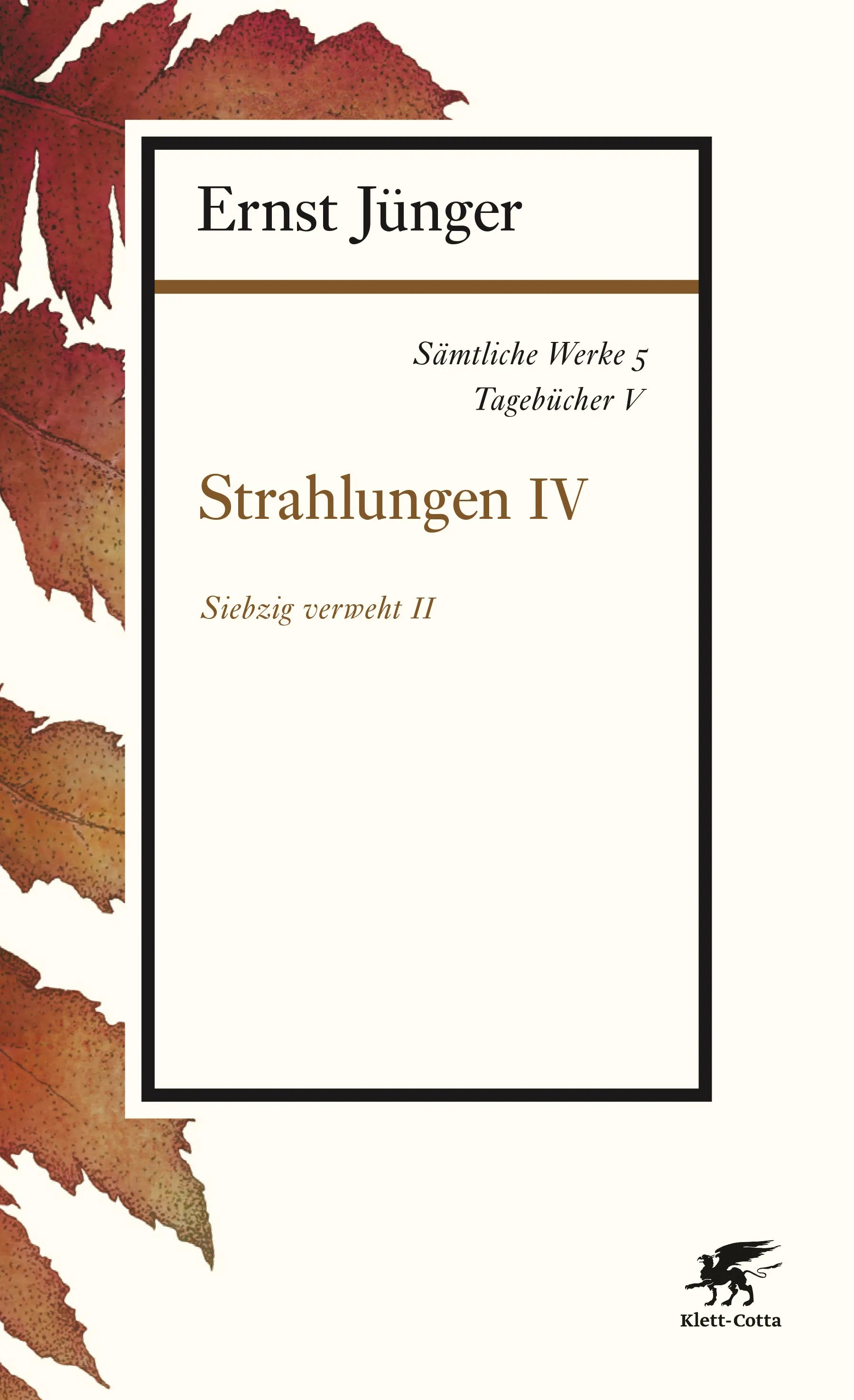 Buchcover von 'Sämtliche Werke - Band 5' - Paperback von Ernst Jünger