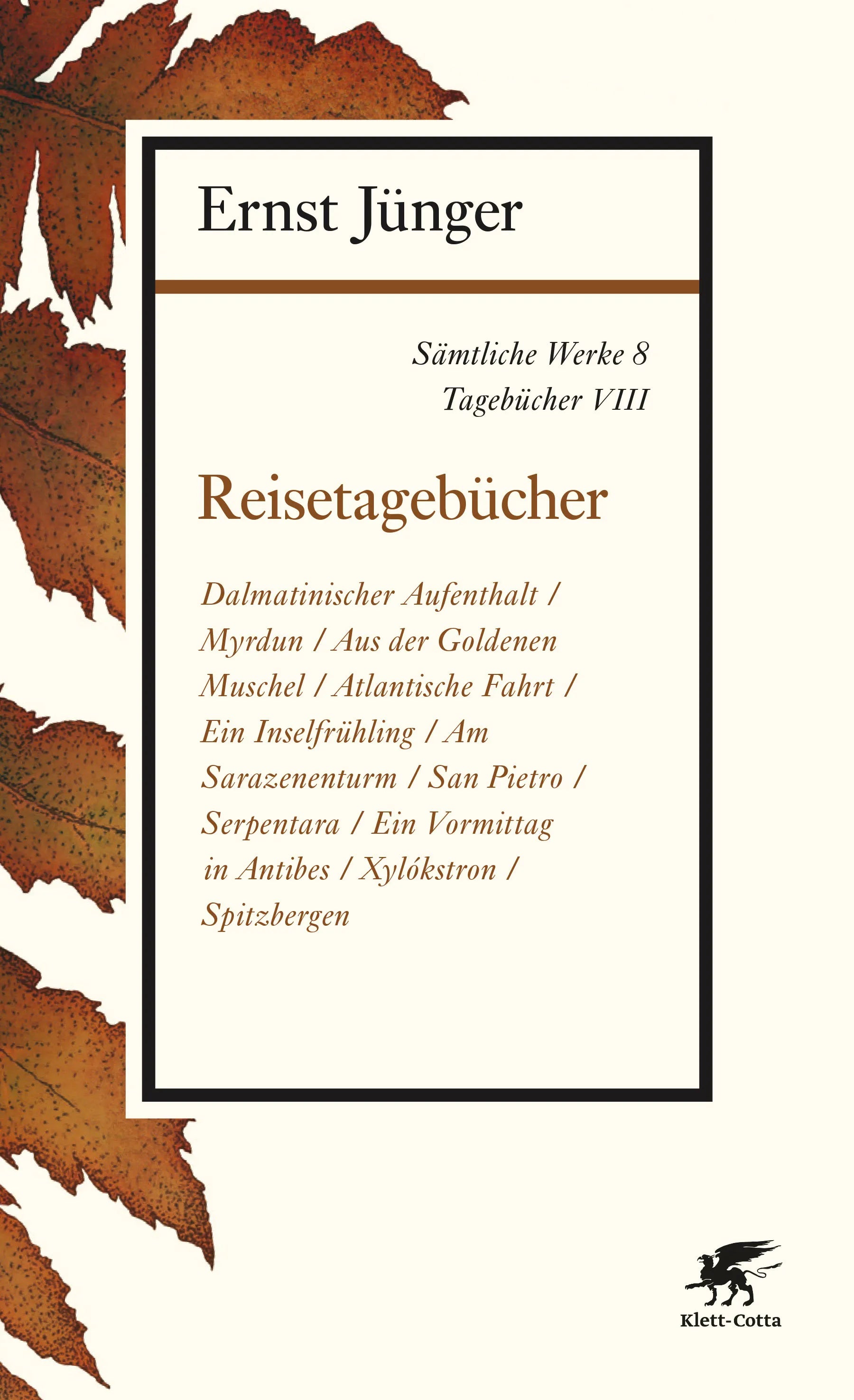 Buchcover von 'Sämtliche Werke - Band 8' - Paperback von Ernst Jünger