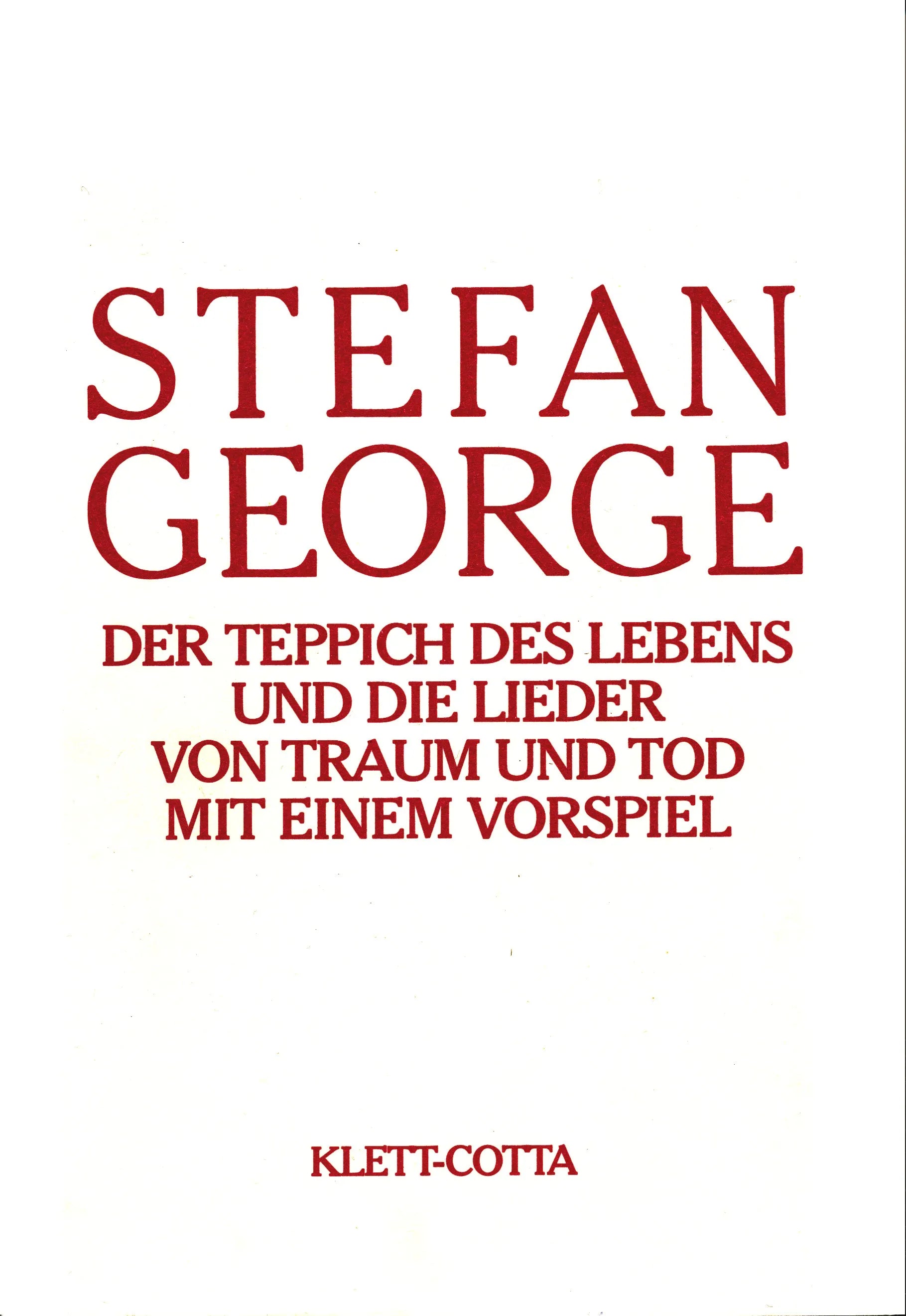 Buchcover von 'Sämtliche Werke in 18 Bänden, Band 5' - Gebundene Ausgabe von Stefan George