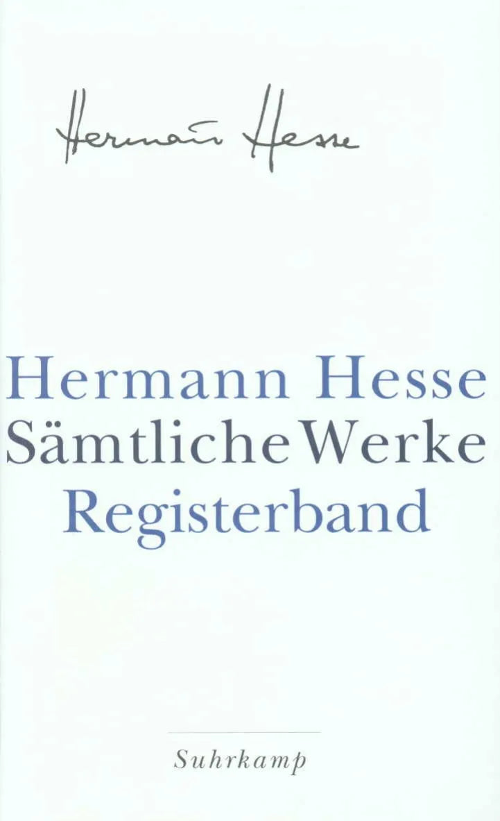 Buchcover von 'Sämtliche Werke in 20 Bänden und einem Registerband' - Gebundene Ausgabe von Hermann Hesse