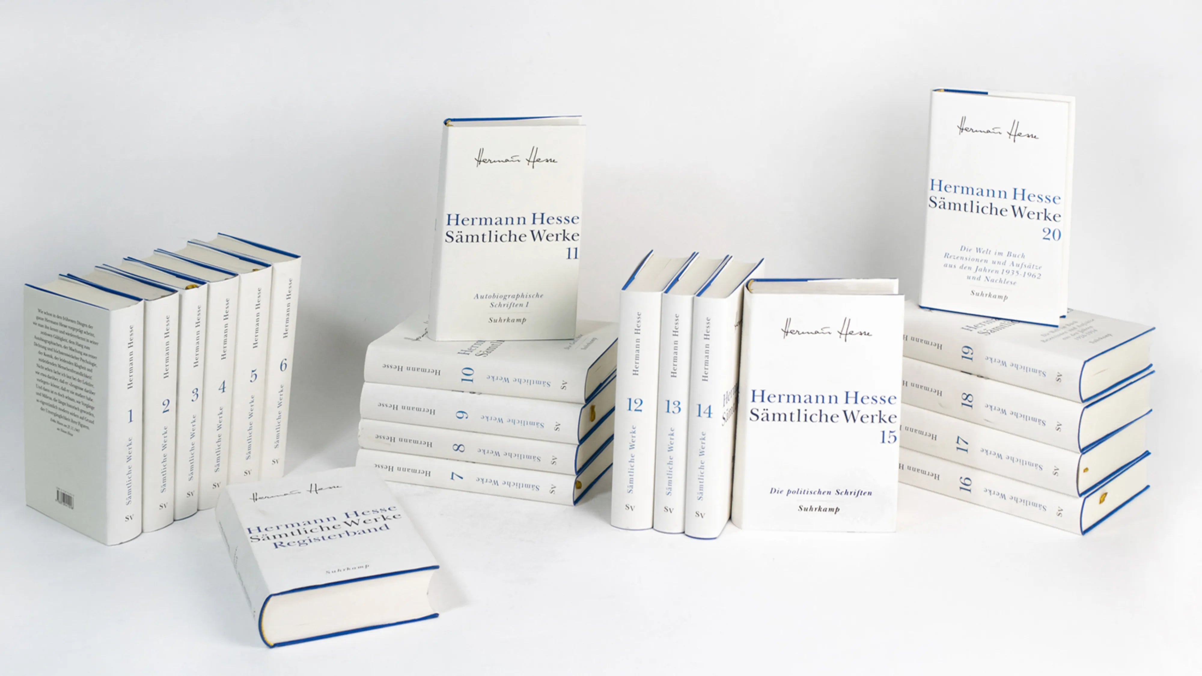 Buchcover von 'Sämtliche Werke in 20 Bänden und einem Registerband' - Gebundene Ausgabe von Hermann Hesse