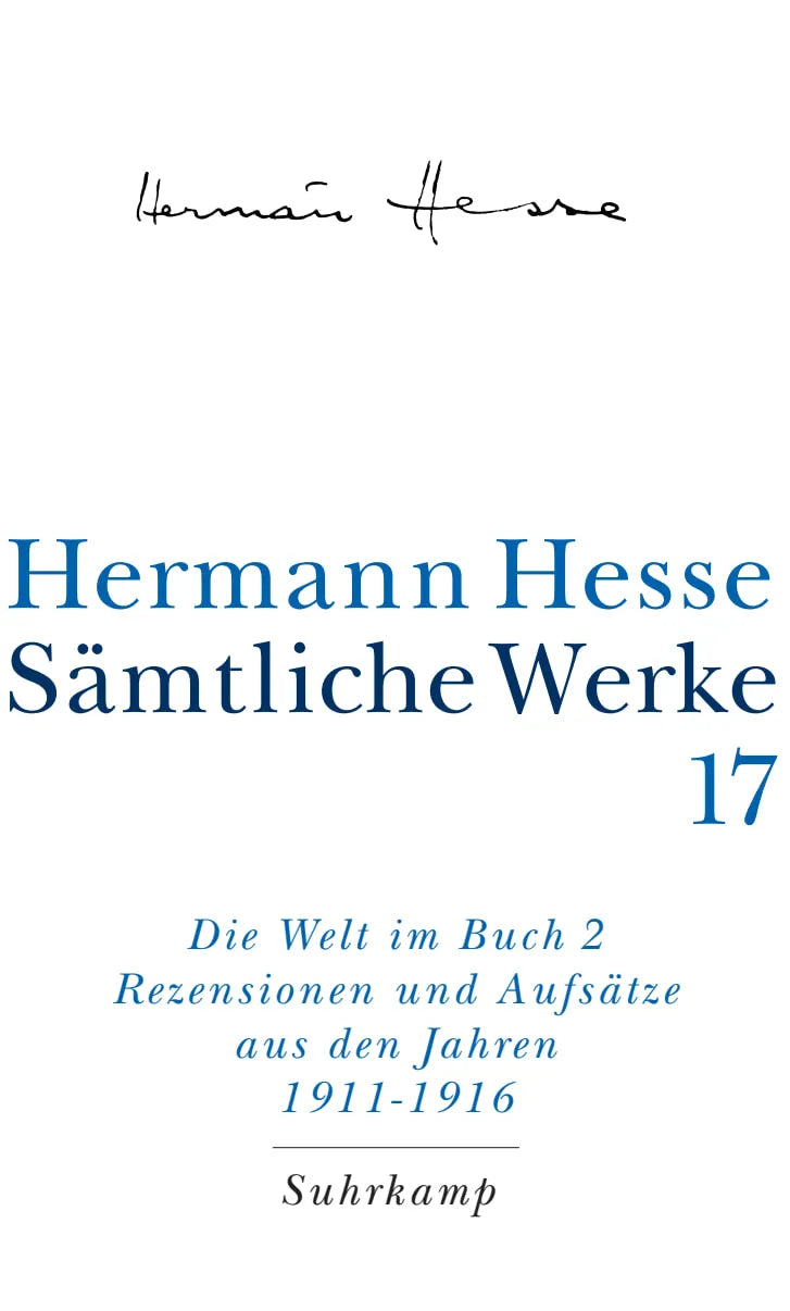 Buchcover von 'Sämtliche Werke in 20 Bänden und einem Registerband' - Gebundene Ausgabe von Hermann Hesse