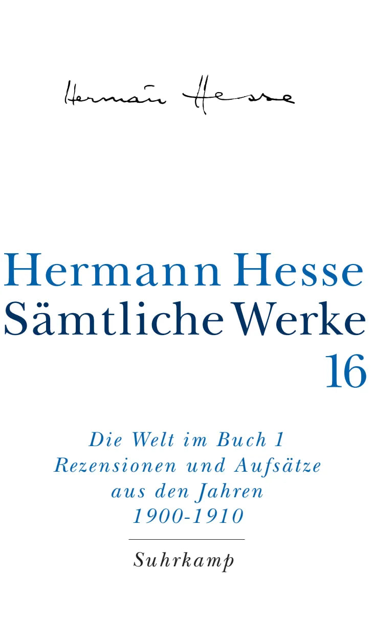 Buchcover von 'Sämtliche Werke in 20 Bänden und einem Registerband' - Gebundene Ausgabe von Hermann Hesse