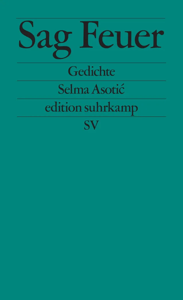 Cover: Sag Feuer (Taschenbuch) von Selma Asotić