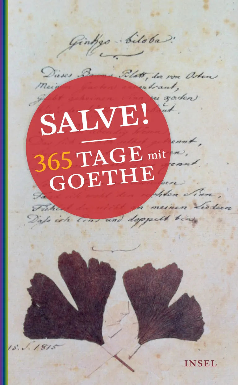 Buchcover von 'Salve! 365 Tage mit Goethe' - Gebundene Ausgabe von Johann Wolfgang Goethe