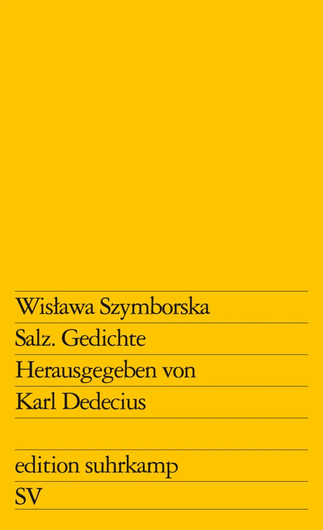 Buchcover von 'Salz' - Taschenbuch von Wisława Szymborska