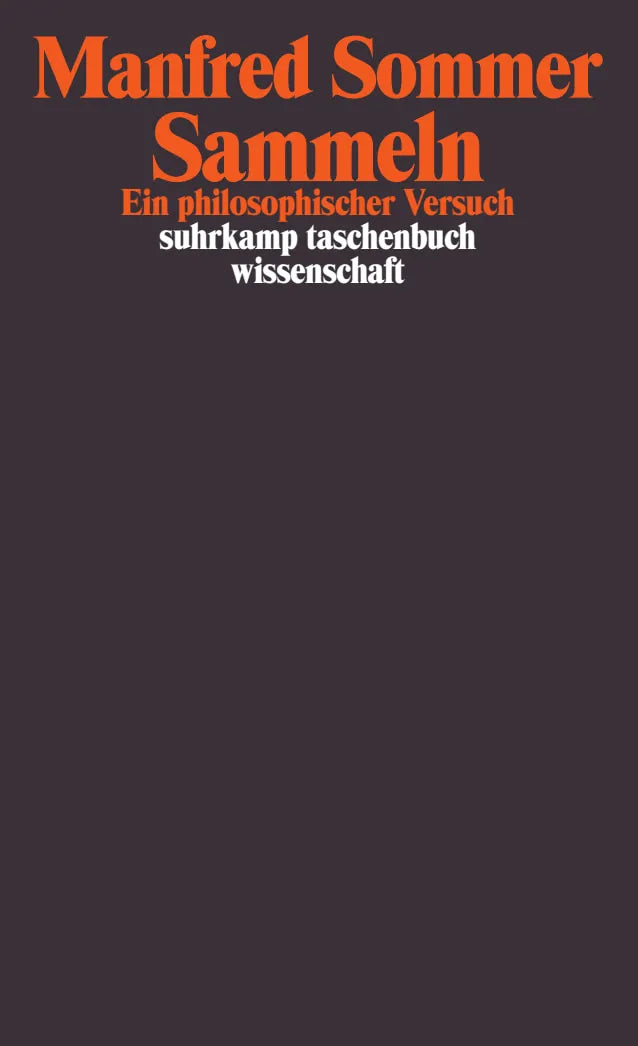 Buchcover von 'Sammeln' - Taschenbuch von Manfred Sommer