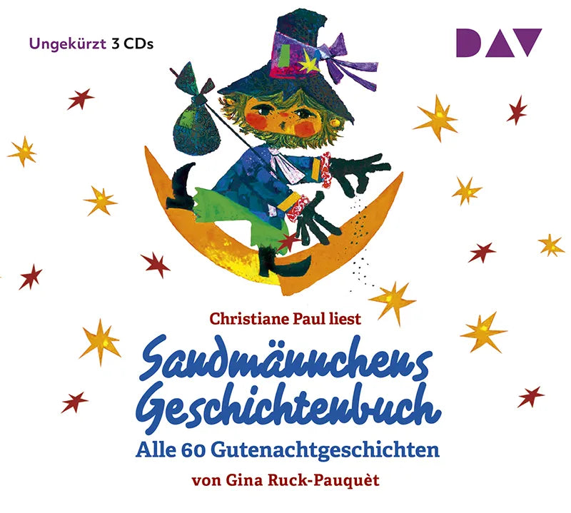 Buchcover von 'Sandmännchens Geschichtenbuch – Alle 60 Gutenachtgeschichten' - Hörbuch (CD) von Gina Ruck-Pauquèt