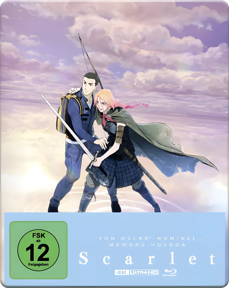 4K UHD Blu-ray-Cover: Scarlet (Steelbook). Regie: Mamoru Hosoda