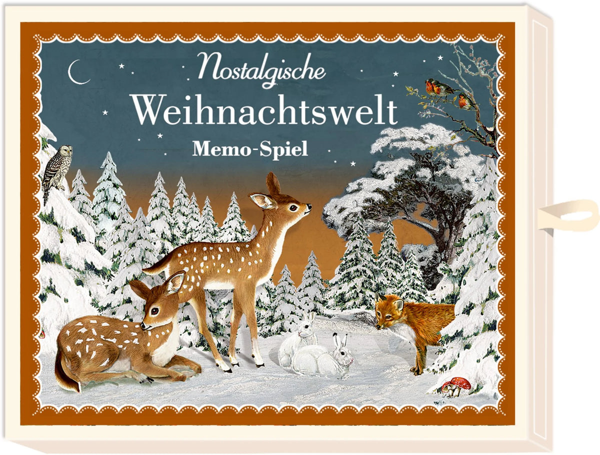 Memospiel: Schachtelspiel - Nostalgische Weihnachtswelt