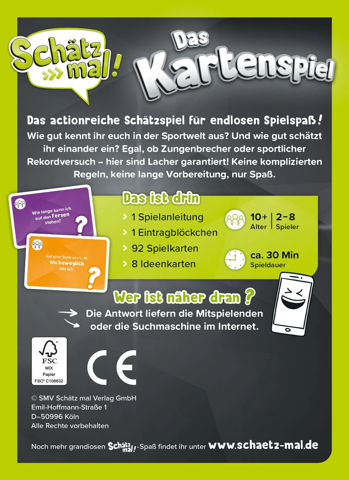 Schätz mal! Das Kartenspiel - Action Edition – Ansicht