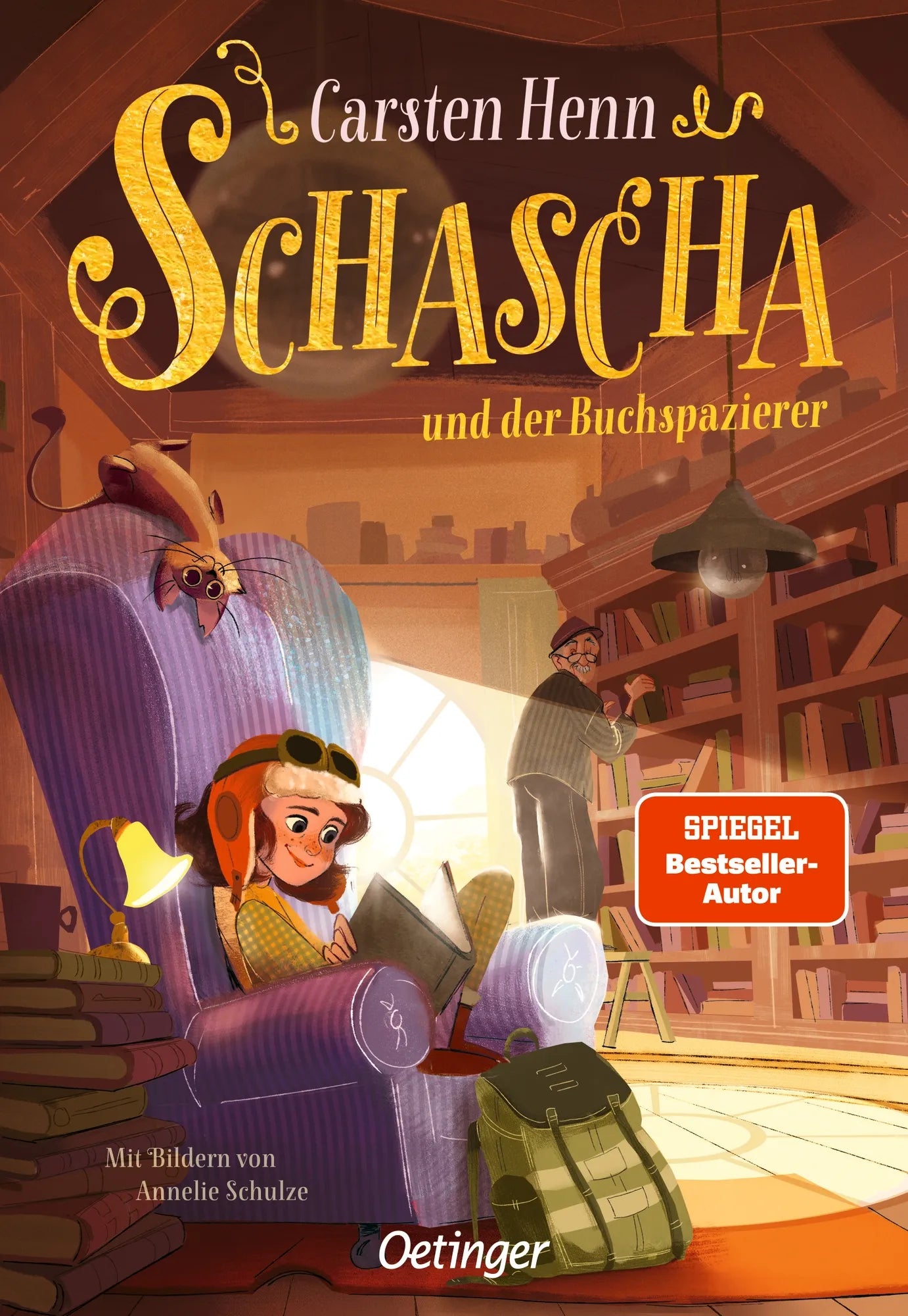 Cover: Schascha und der Buchspazierer (Hardcover) von Carsten Henn