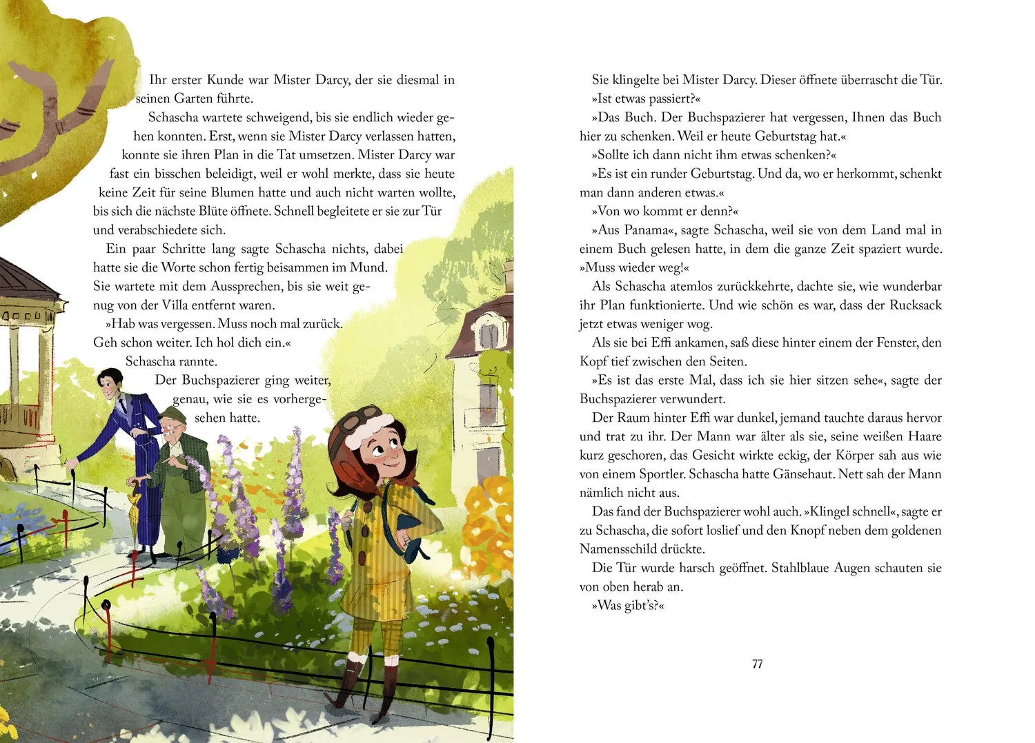 Detailansicht: Schascha und der Buchspazierer (Hardcover)