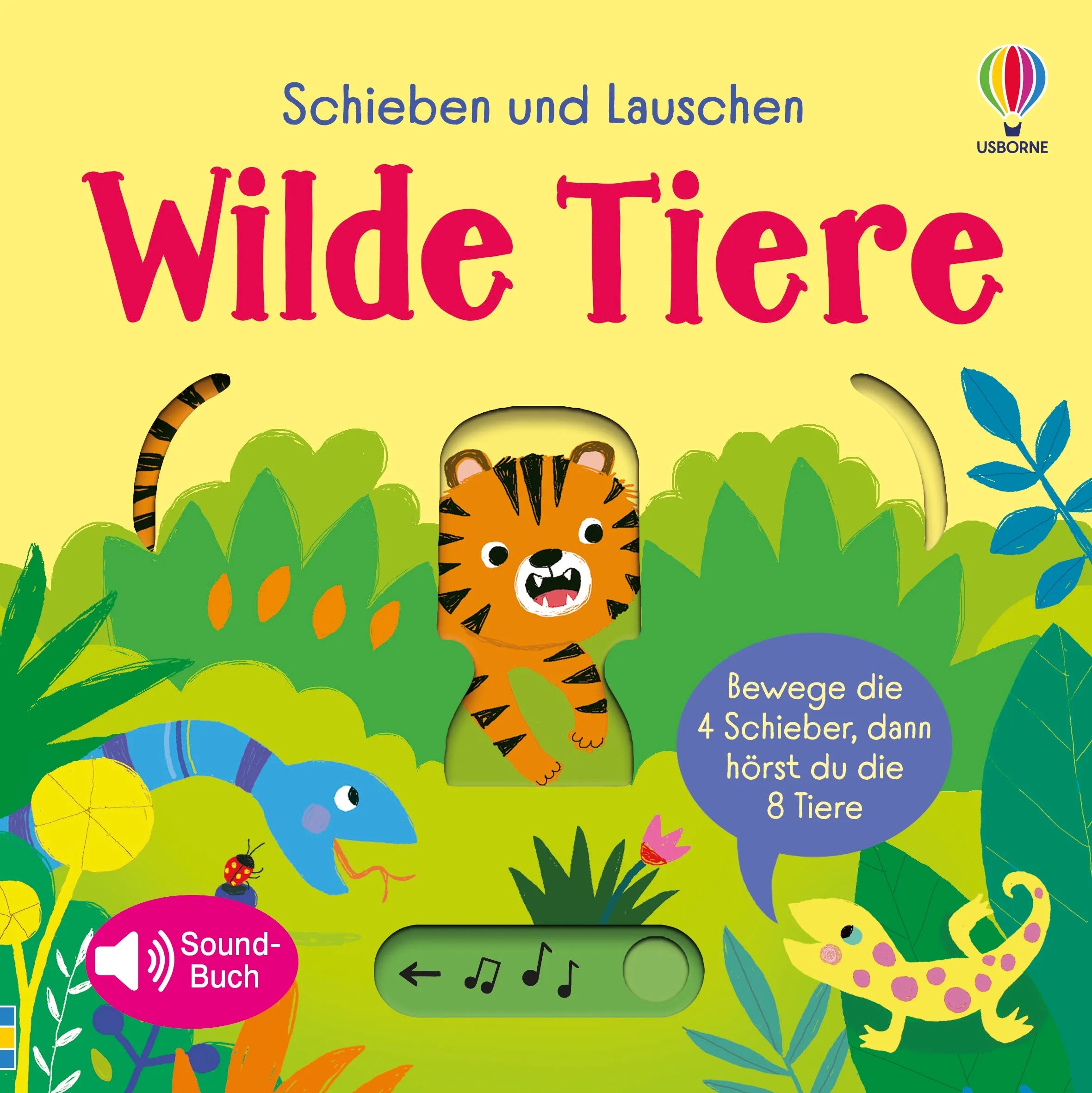 Cover: Schieben und Lauschen: Wilde Tiere (Hardcover) von Sam Taplin