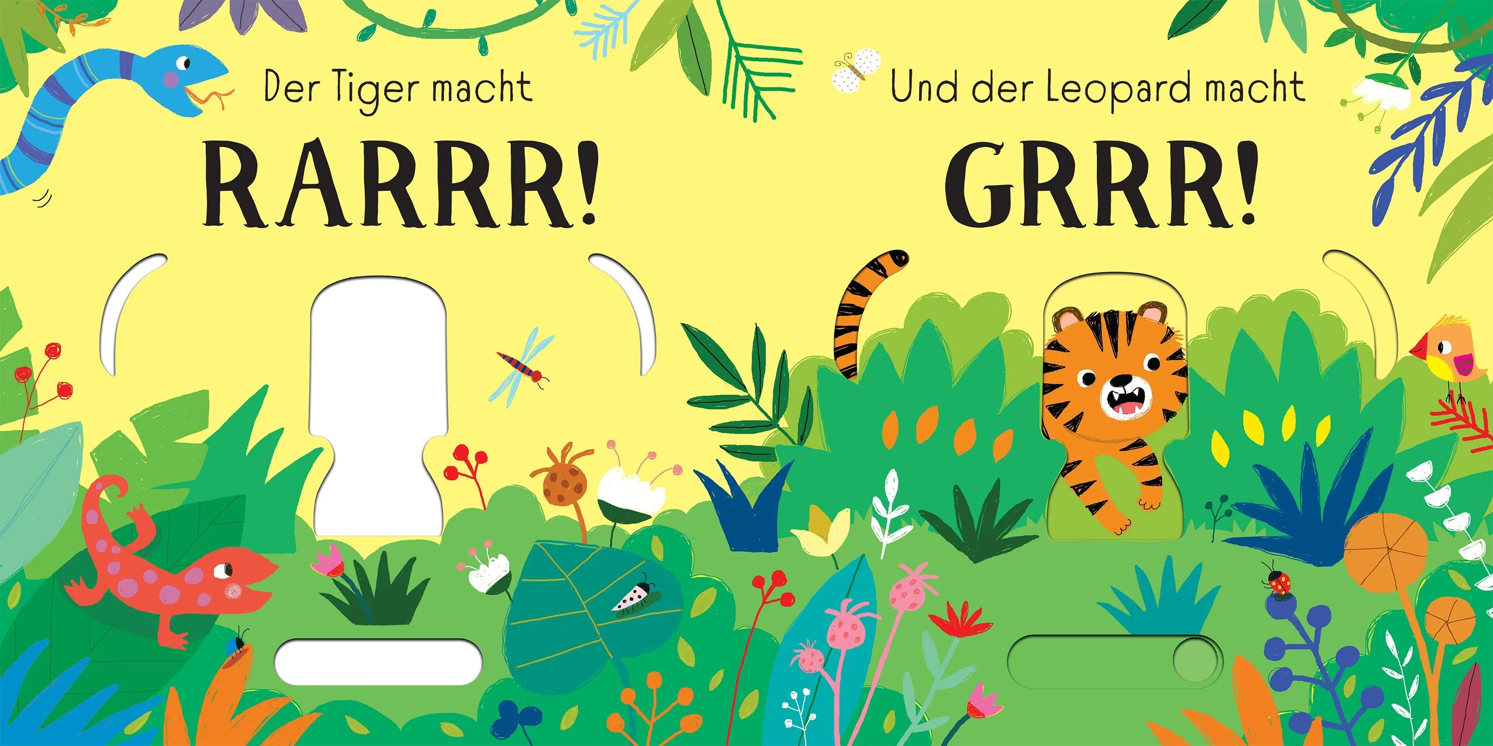 Detailansicht: Schieben und Lauschen: Wilde Tiere (Hardcover)