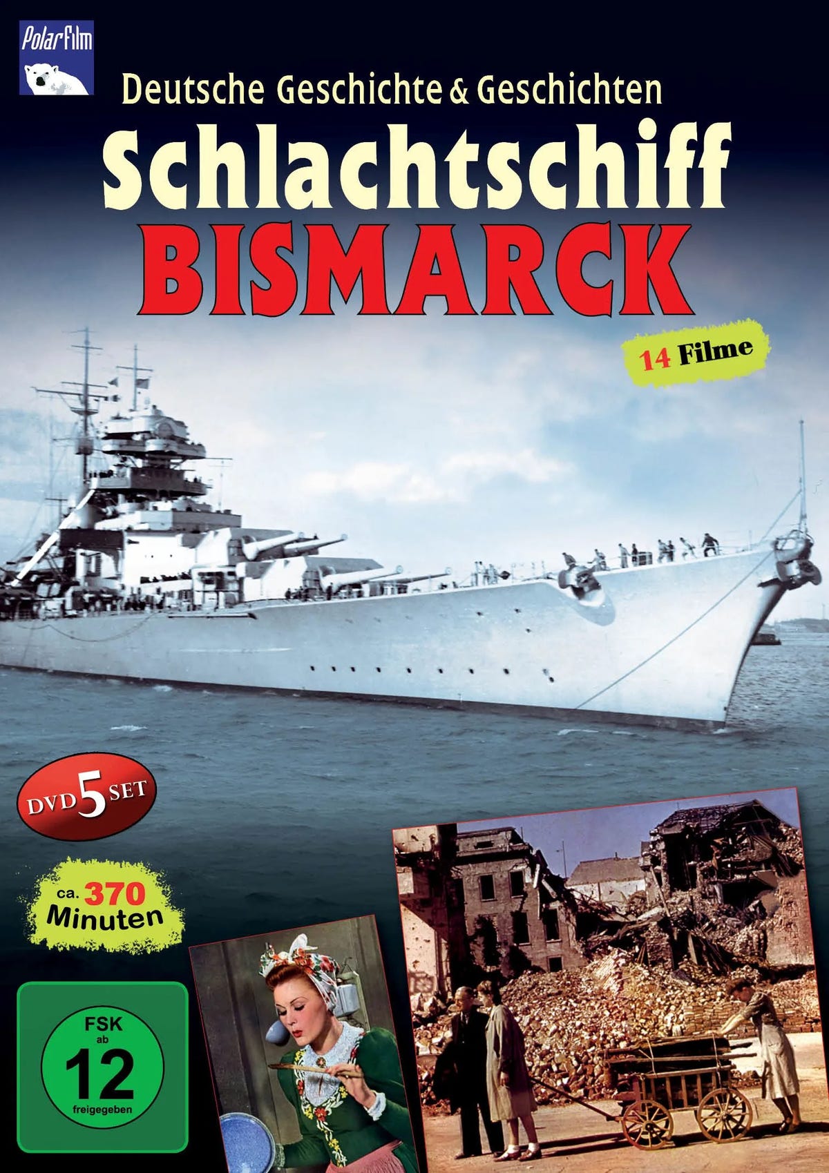 DVD-Cover: Schlachtschiff Bismarck DVD Box. Regie: Karoline Kleinert