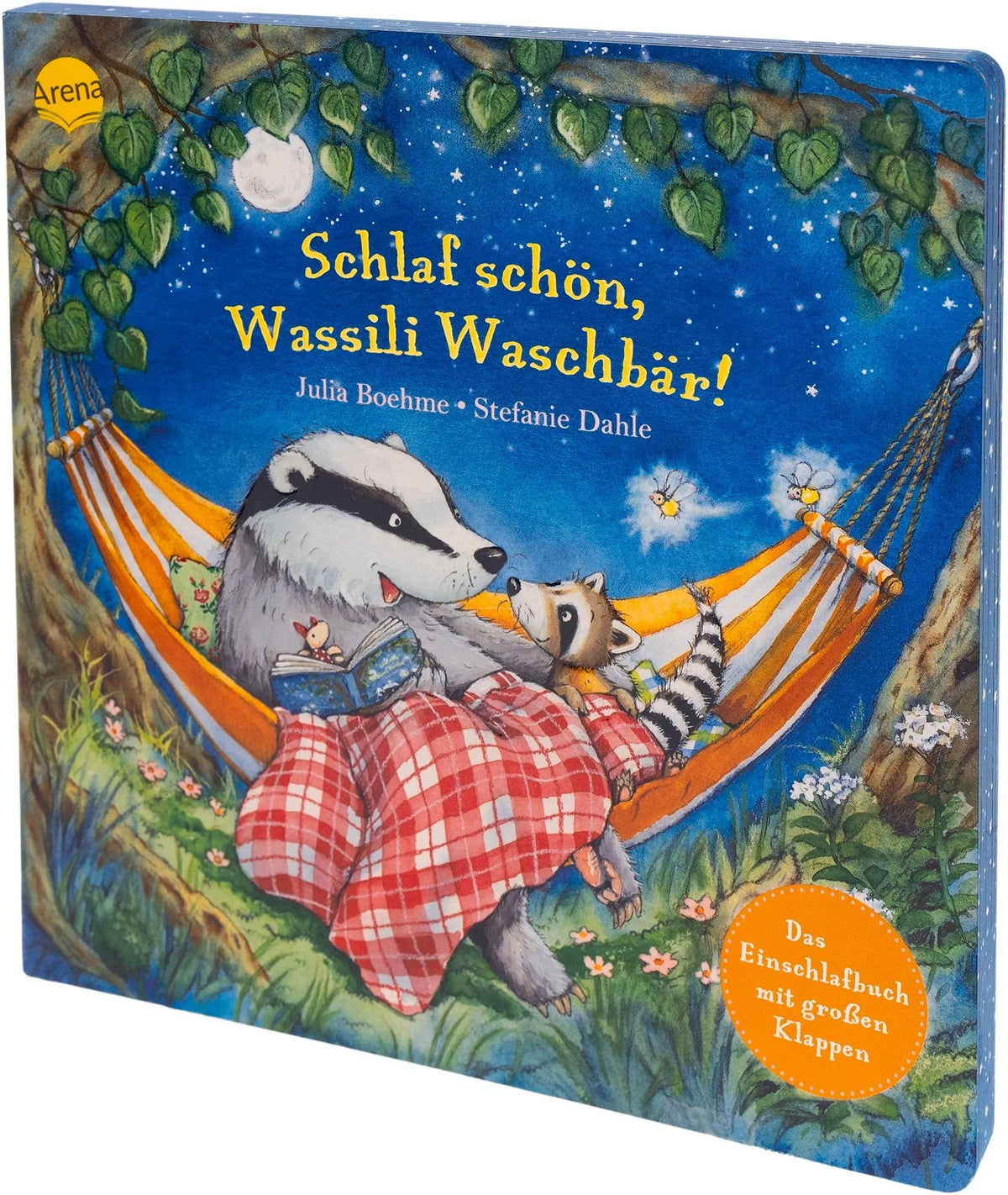Cover: Schlaf schön, Wassili Waschbär! Das Einschlafbuch mit großen Klappen (Hardcover) von Julia Boehme