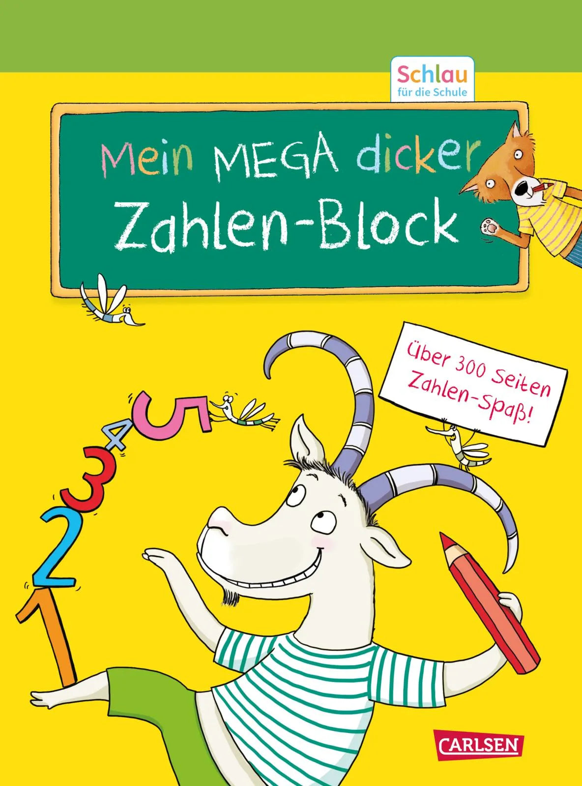 Buchcover von 'Schlau für die Schule: Mein MEGA dicker Zahlen-Block' - Taschenbuch von Christine Mildner