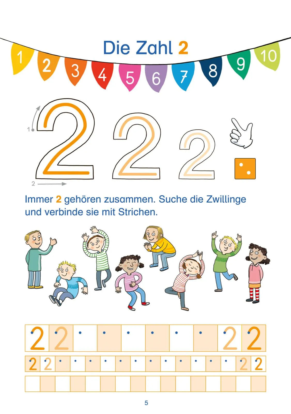 Detailansicht: Schlau für die Schule: Mein Spurrillen-Zahlen-Block (Taschenbuch)
