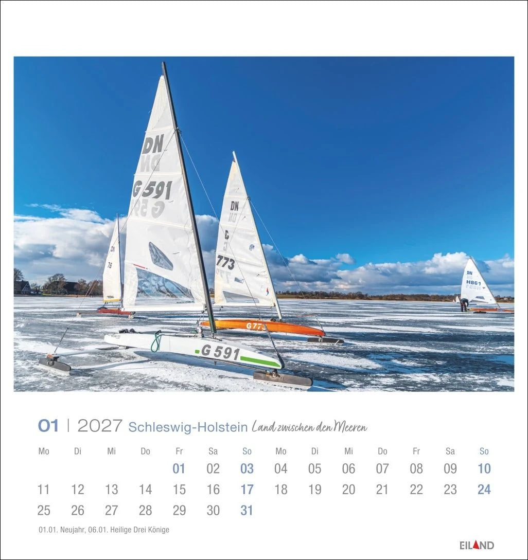 Schleswig-Holstein Postkartenkalender 2027 - Land zwischen den Meeren – Ansicht