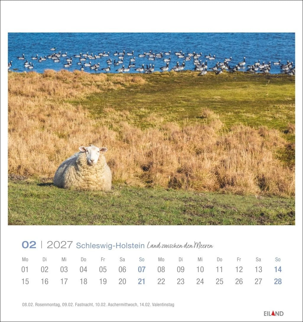 Schleswig-Holstein Postkartenkalender 2027 - Land zwischen den Meeren – Ansicht