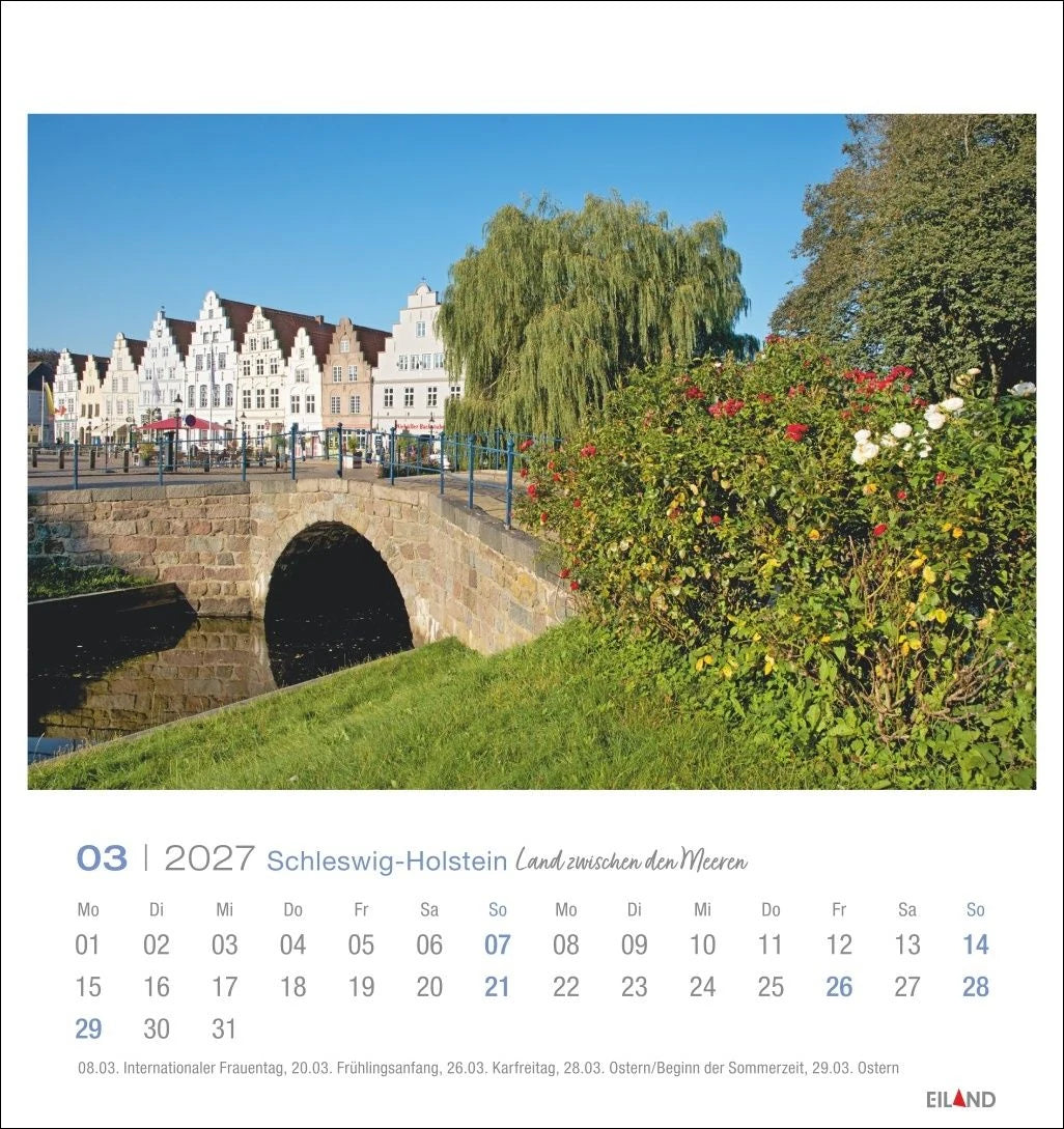 Schleswig-Holstein Postkartenkalender 2027 - Land zwischen den Meeren – Ansicht