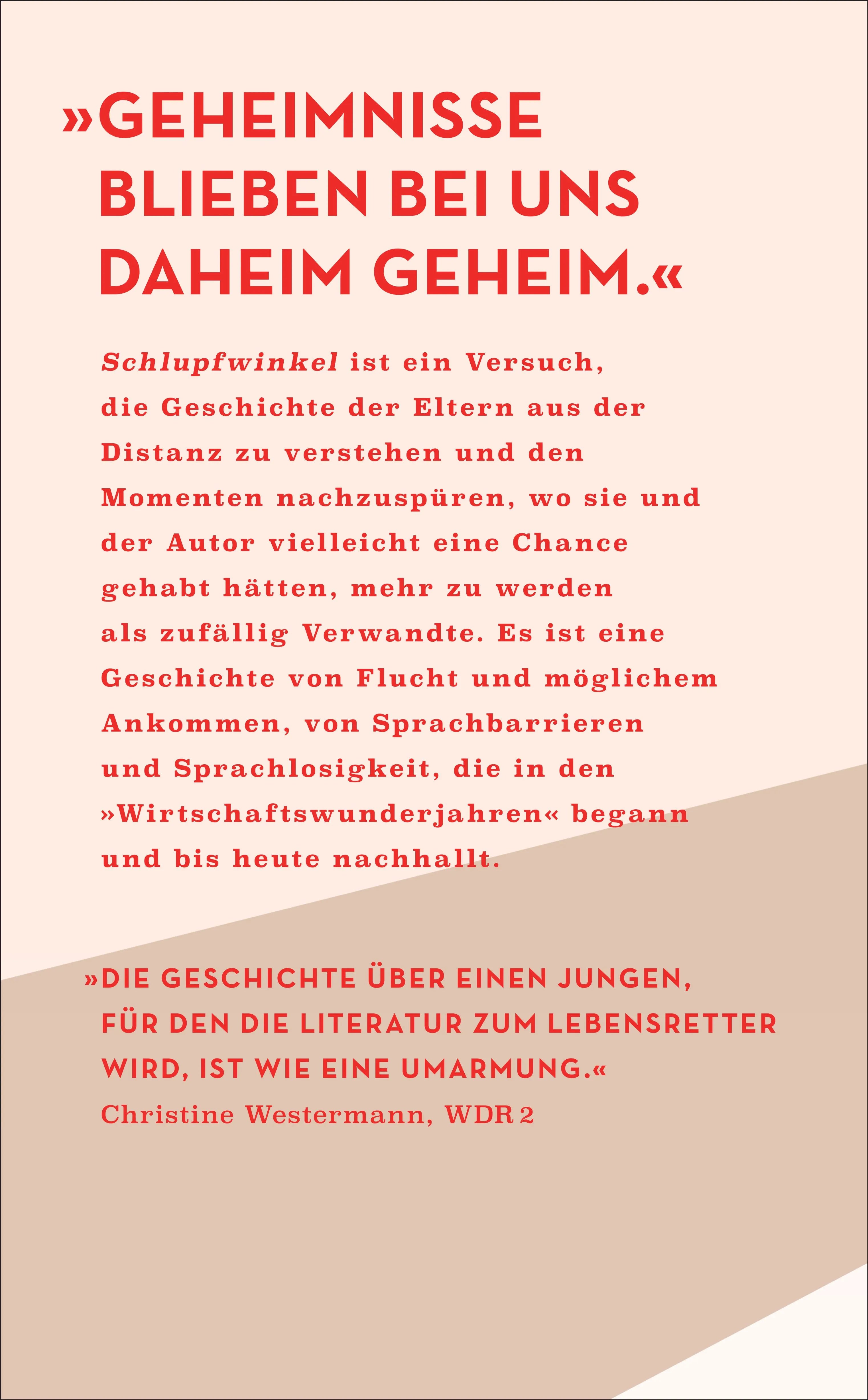 Rückseite: Schlupfwinkel (Hardcover)