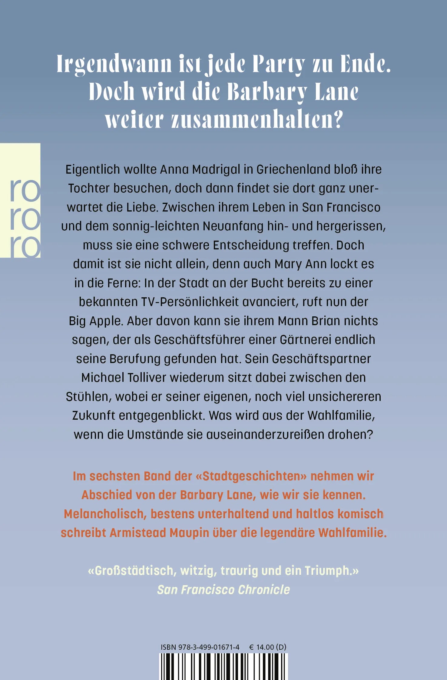 Buchrückseite von 'Schluss mit lustig' mit Klappentext - Taschenbuch
