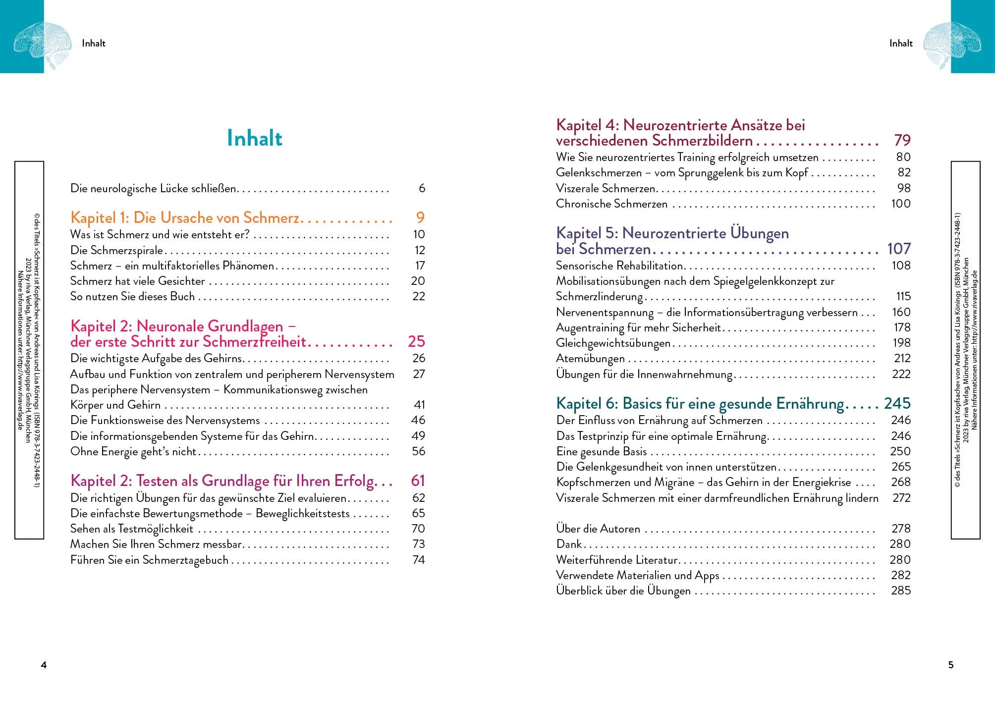Innenansicht von 'Schmerz ist Kopfsache' - Taschenbuch