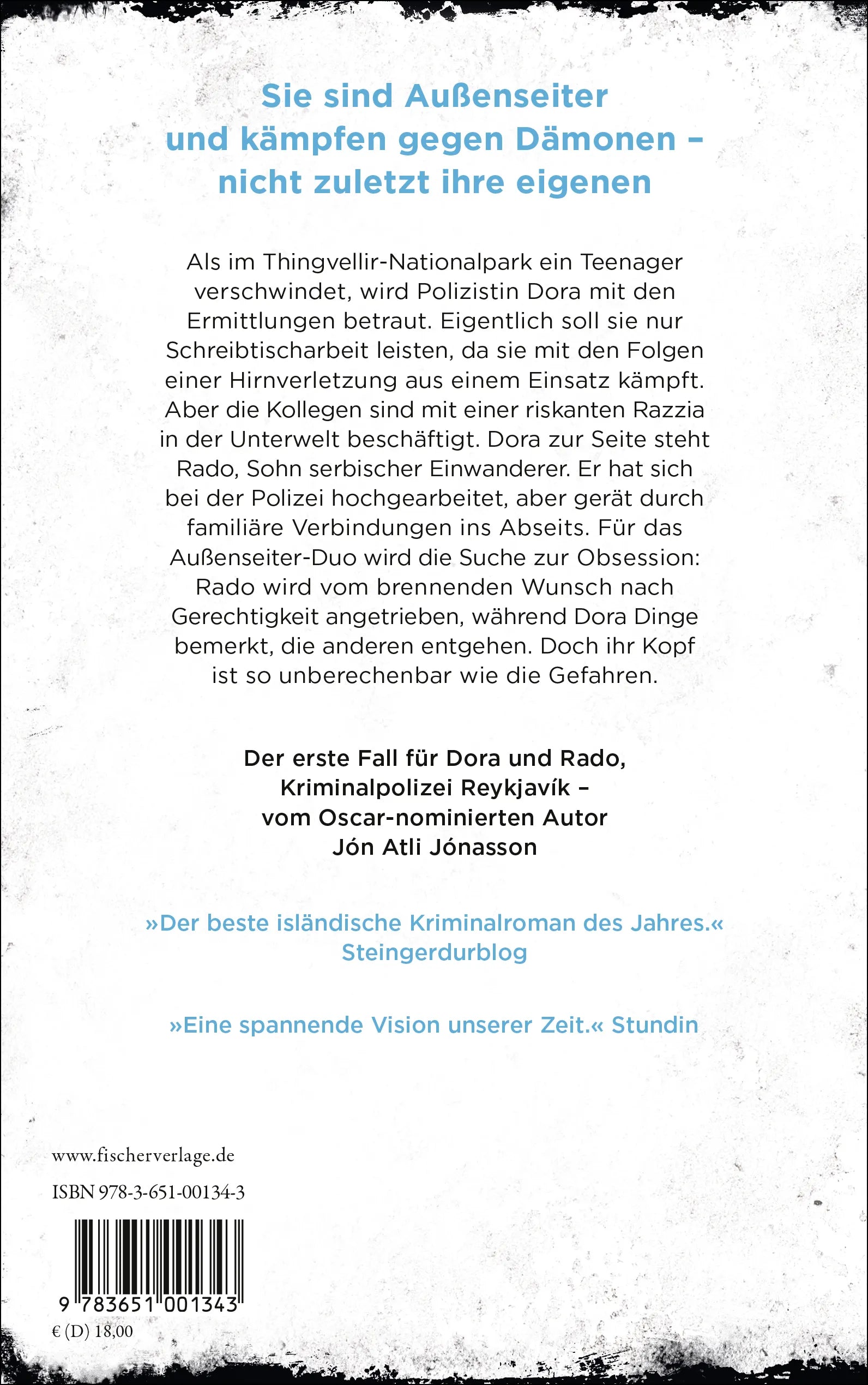 Buchrückseite von 'Schmerz' mit Klappentext - Paperback
