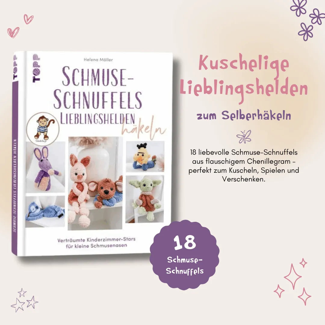 Detailansicht: Schmuse-Schnuffels Lieblingshelden häkeln (Hardcover)