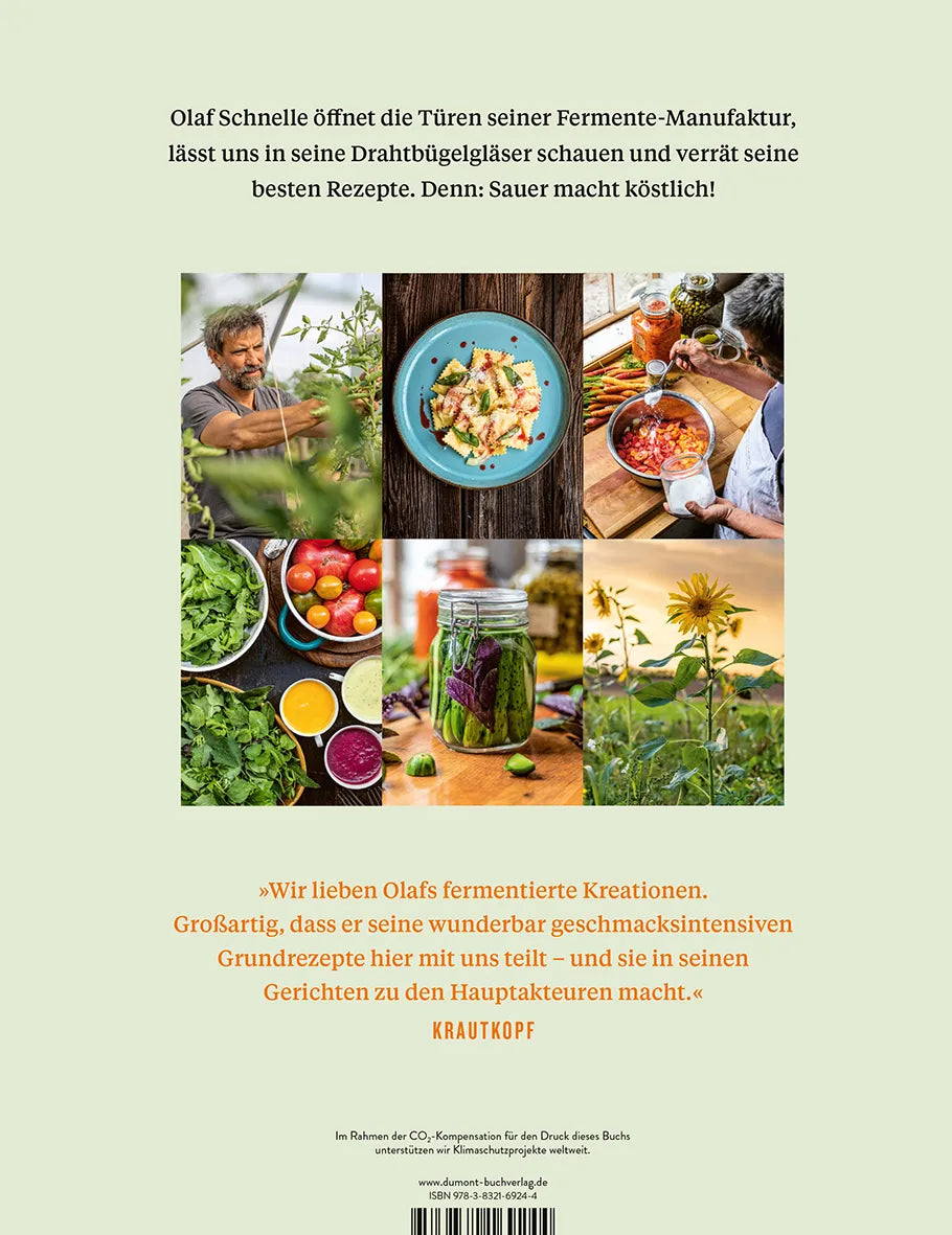 Buchrückseite von 'Schnelles Grünzeug' mit Klappentext - Gebundene Ausgabe